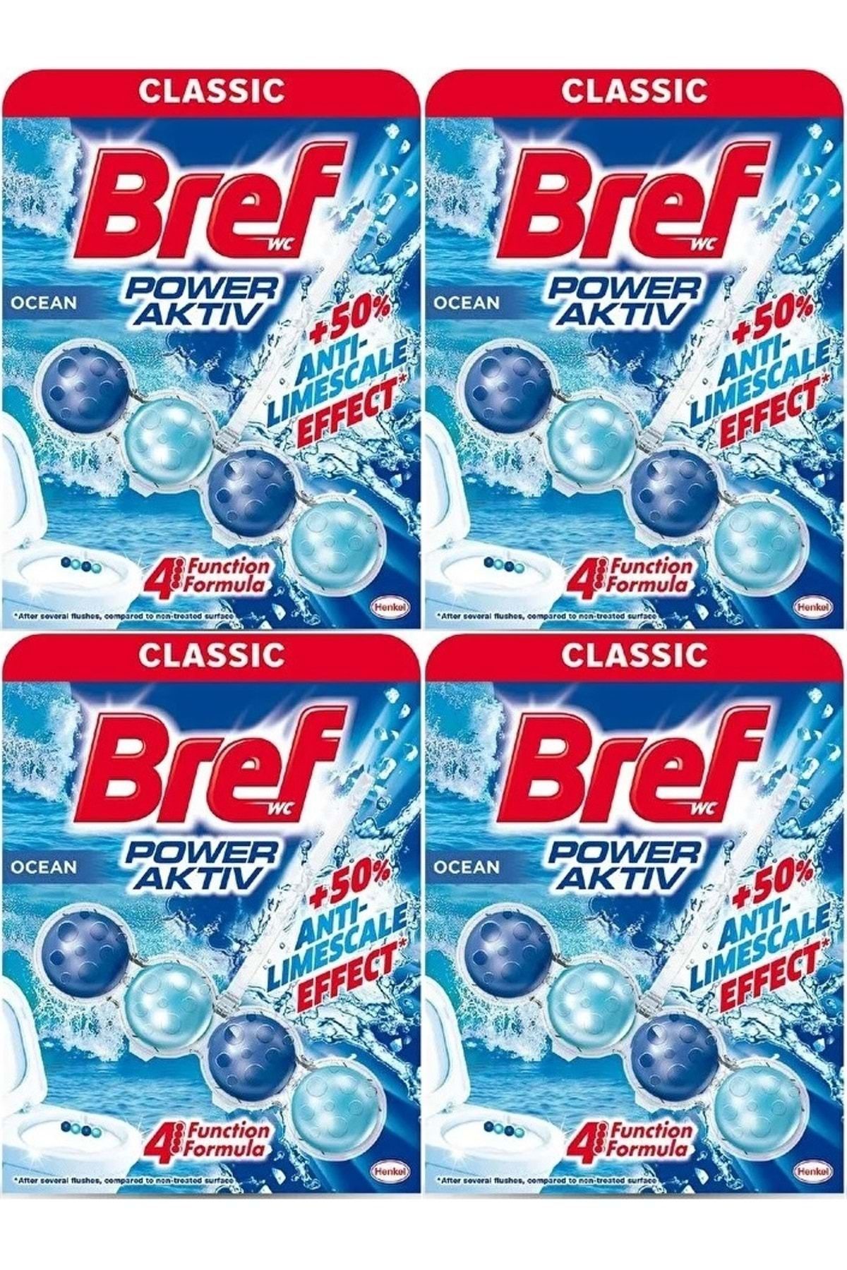 Bref Power Aktiv Klozet Bloğu Okyanus Kokulu (4 LÜ SET) (4PK*1)