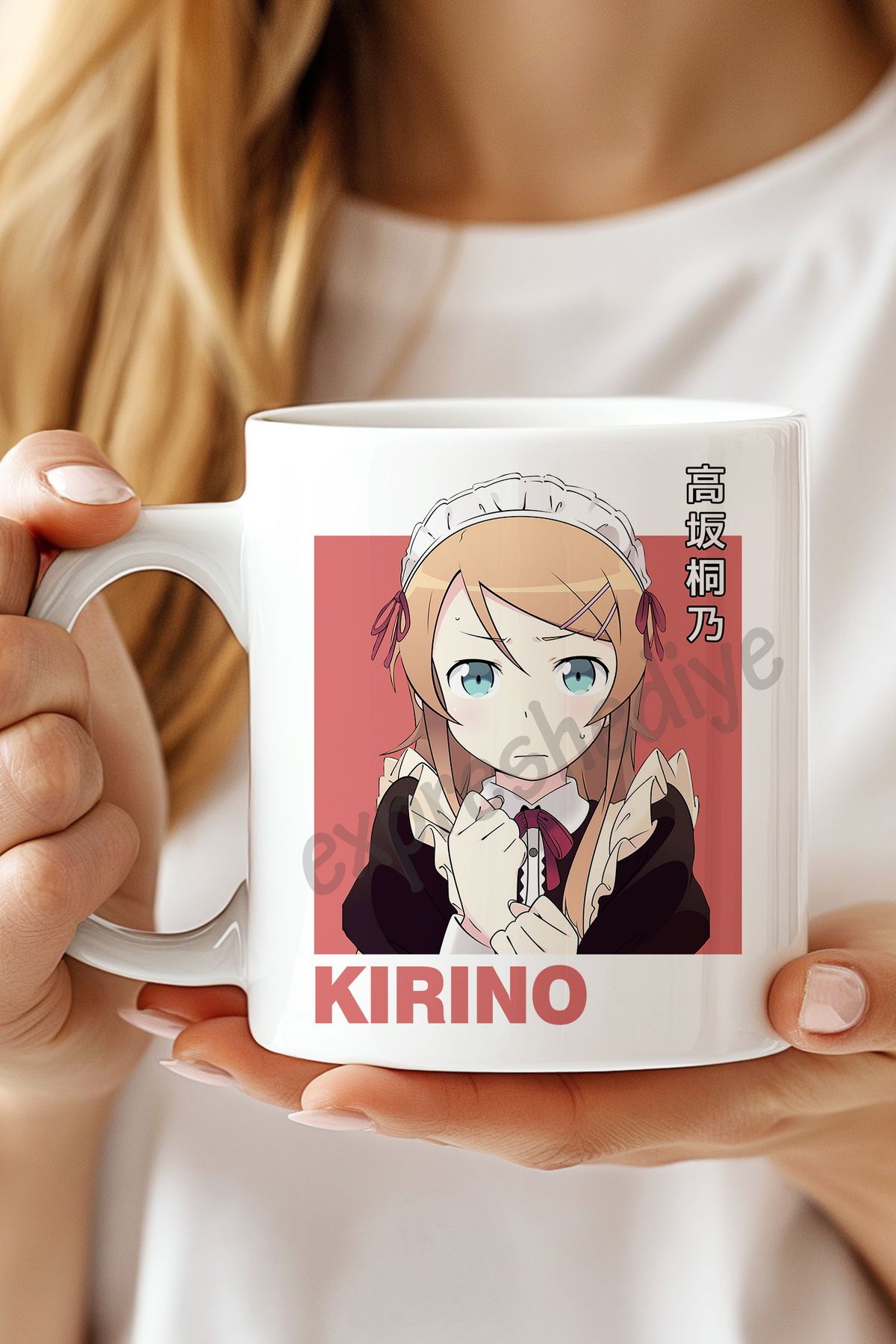 expreshediye Anime Bardakları, Kirino Kousaka Kupa Bardak,Kirino Kousaka Baklılı Bardak
