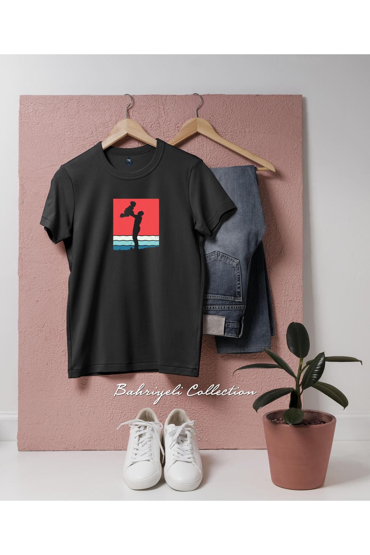 bahriyeli.jpeg Oversize Babalar Günü 10 Özel Tasarımlı Unisex T-Shirt