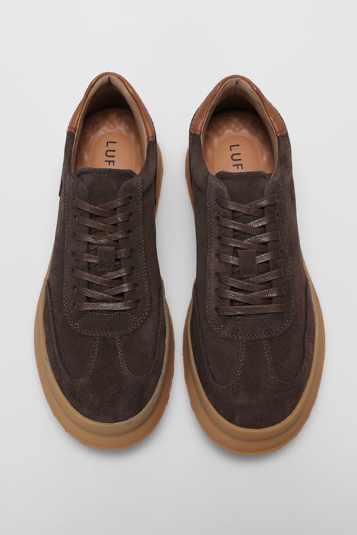 Lufian  112230207 Adam Sneaker Erkek Deri Ayakkabı Kahverengi - Görsel 5