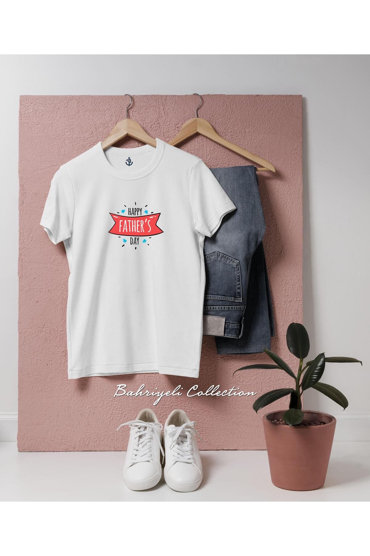 bahriyeli.jpeg Oversize Happy Father s Day 2 Özel Tasarımlı Unisex T-Shirt