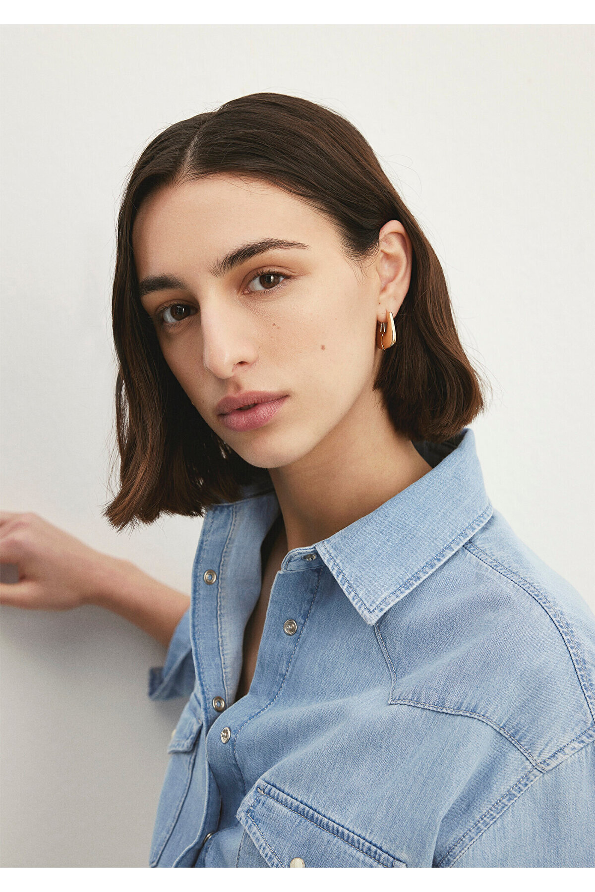 Mavi-Patricia Klassisches Denim Ice Jean Hemd - Lockere Passform 1210784 -87099 6
