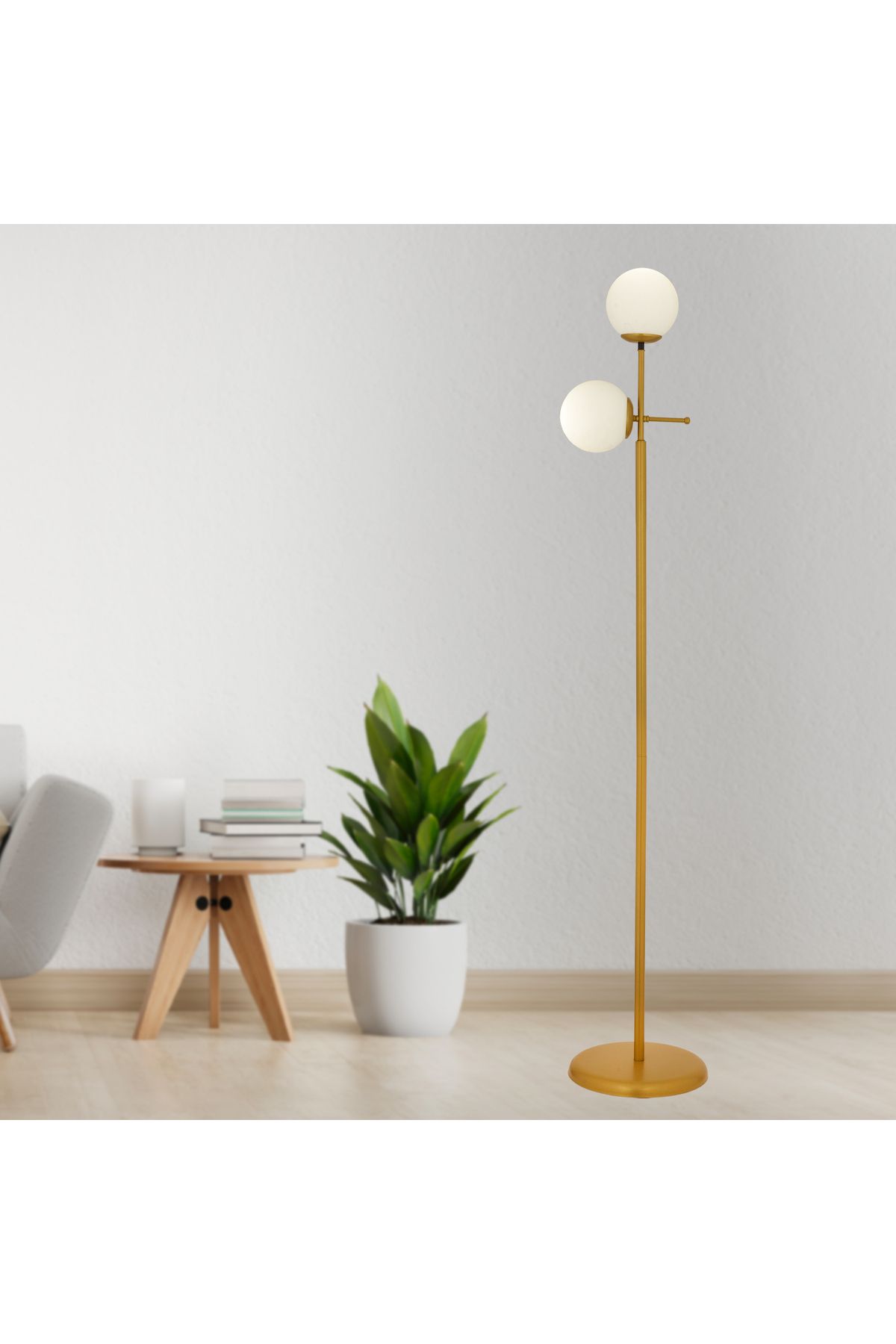 Apliqa-Lampader HubRom, GUNAY 3577-02-GD 30x170 cm 2xE27-60W Auriu 2