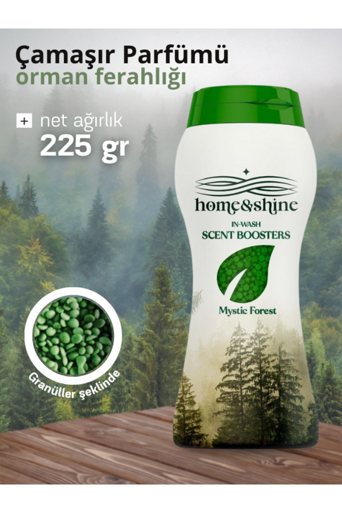 Home & Shine In Wash Scent Boosters Granül Çamaşır Yumuşatıcı Mystic Forest 225 G