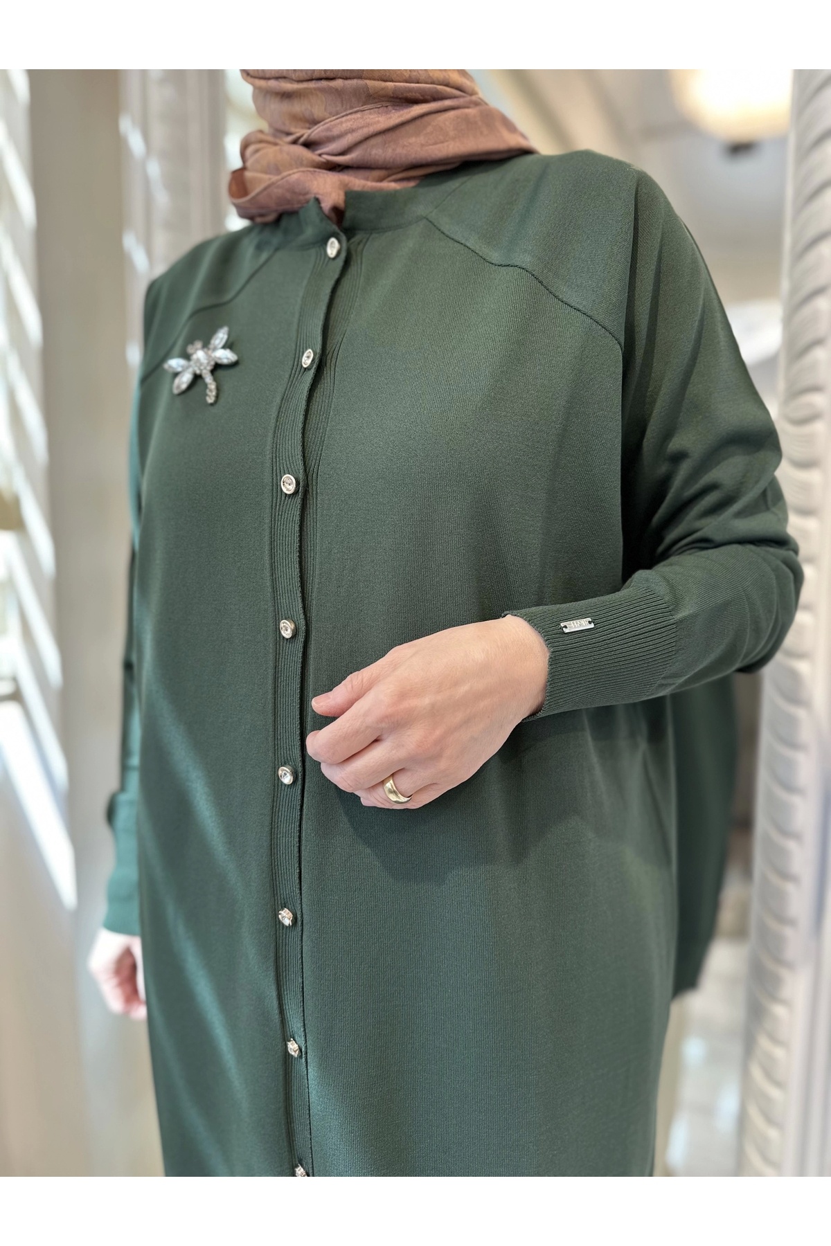 Invee-Invee 6283 - Emerald Color Dragonfly Cardigan 2