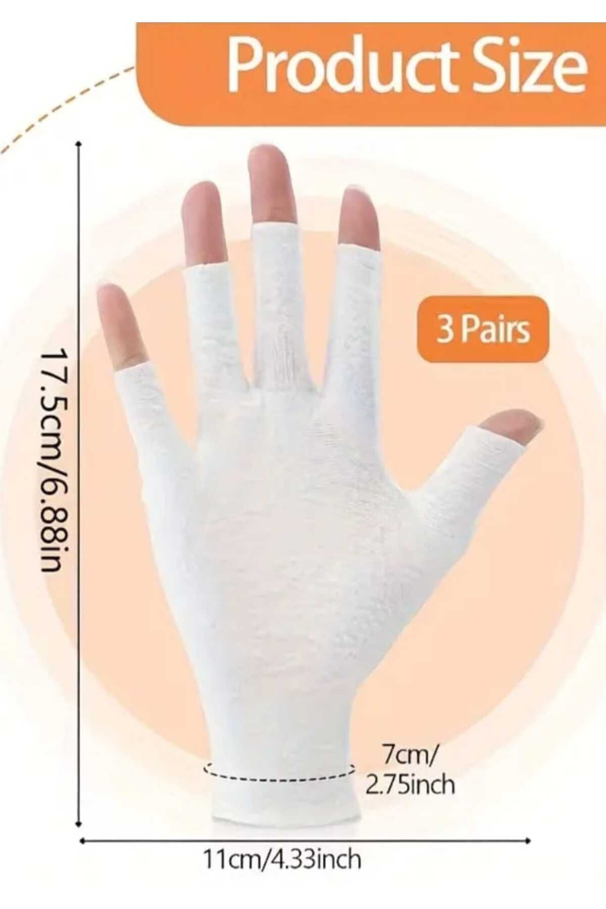 SEVRU Anti UV El Koruyucu Kalıcı Oje Eldiveni, UV Koruyucu Eldiven