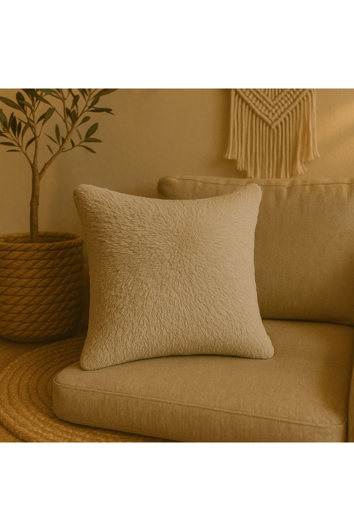Comfy Sloth Peluş Kırlent Kılıfı - NUVELL