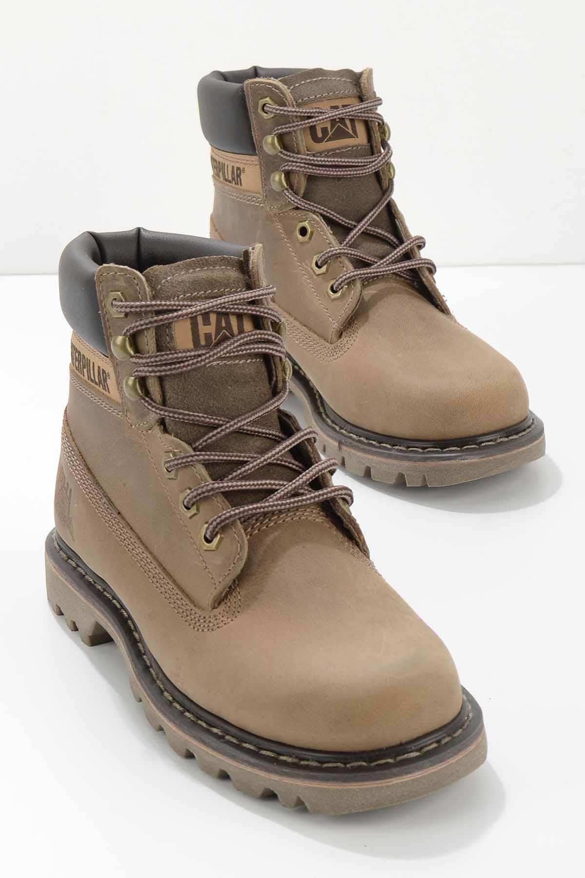 Caterpillar-Women's Beige Genuine Leather Boots T0111000103 2