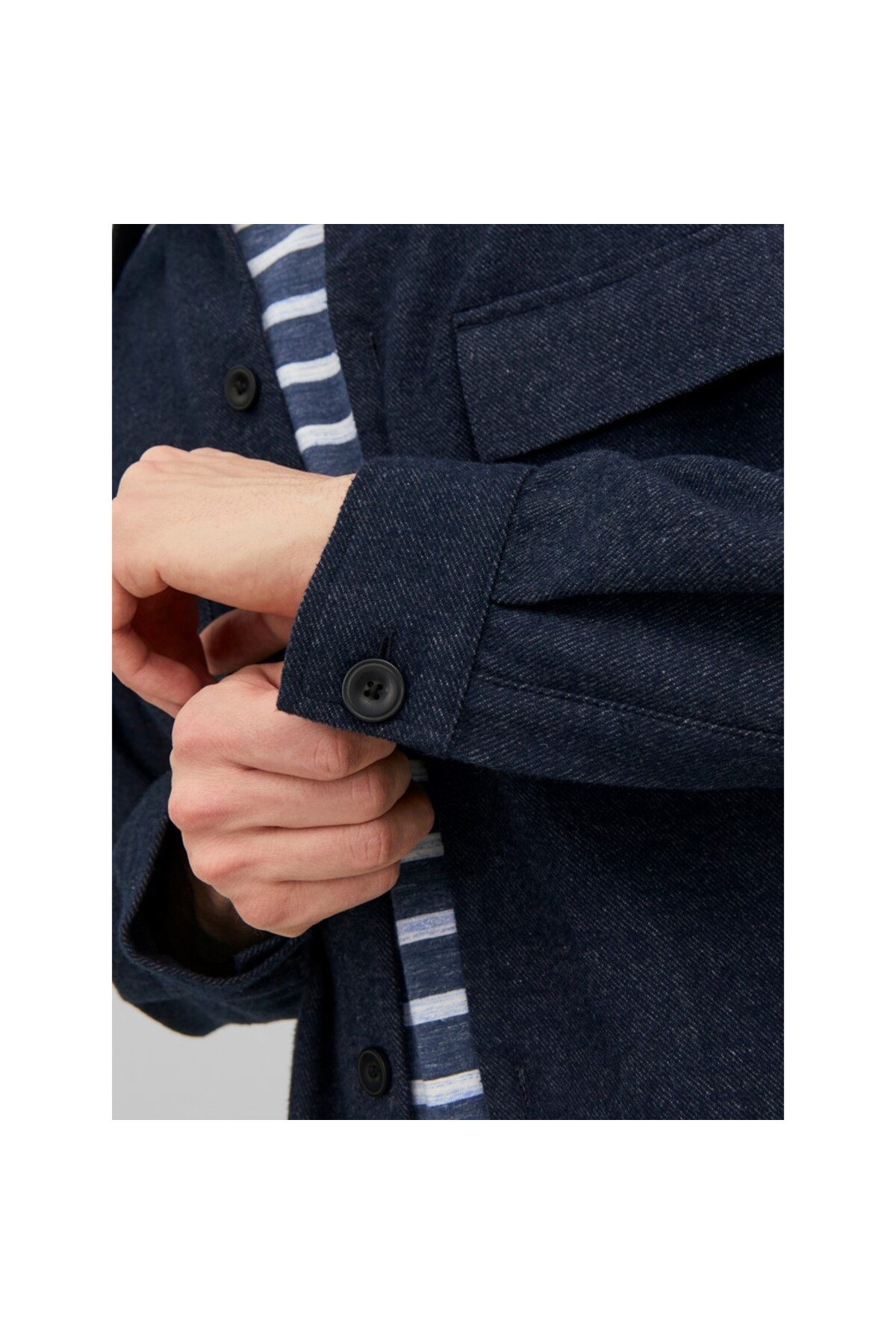 پیراهن مردانه راسته آستین بلند | جک اند جونز Jack & Jones 12239329 - تصویر 7