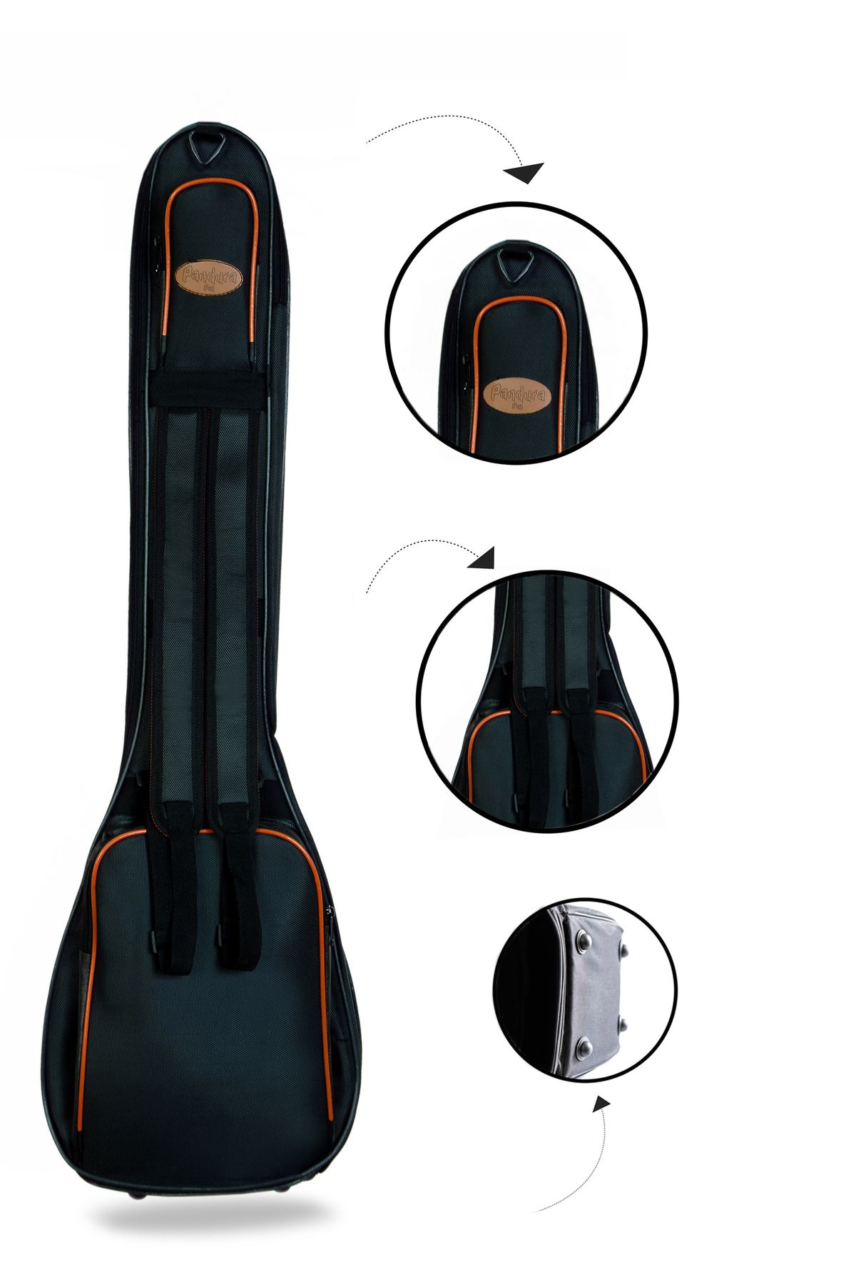 Donizetti-Professional Binding Sheet Case Waterproof 20 Mm Padded Gigbag Short Handle Softcase - 1 Set Wire Gift 2
