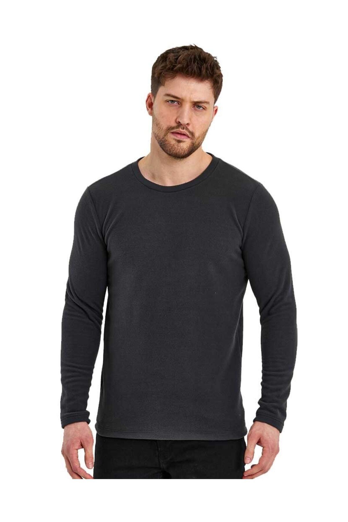 Adams-Men's Basic Fleece Heat Preserving Fleece Sweatshirt 8