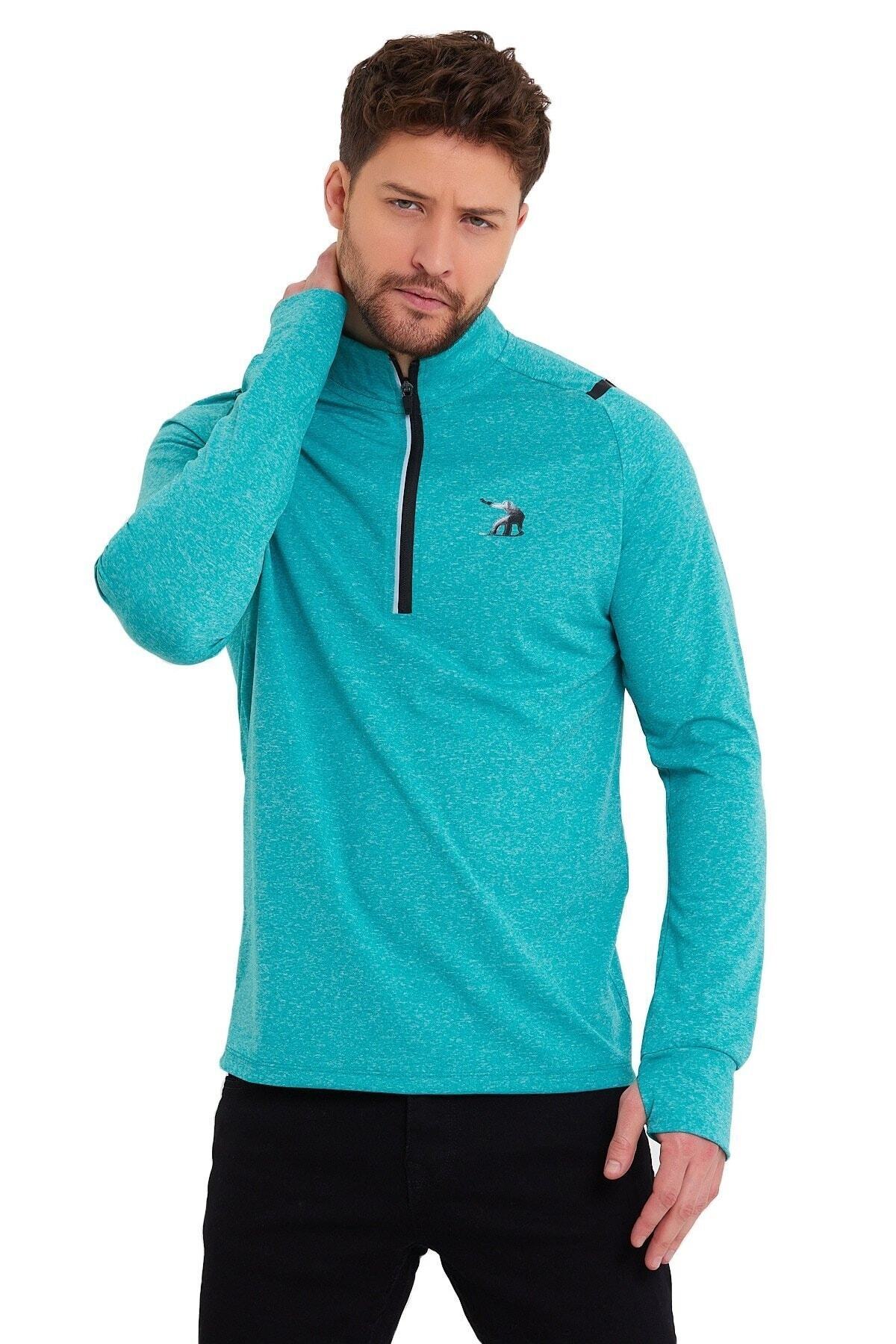 Adams-Advance Sports Sweatshirt Men's High Collar 1/4 Zipper 4