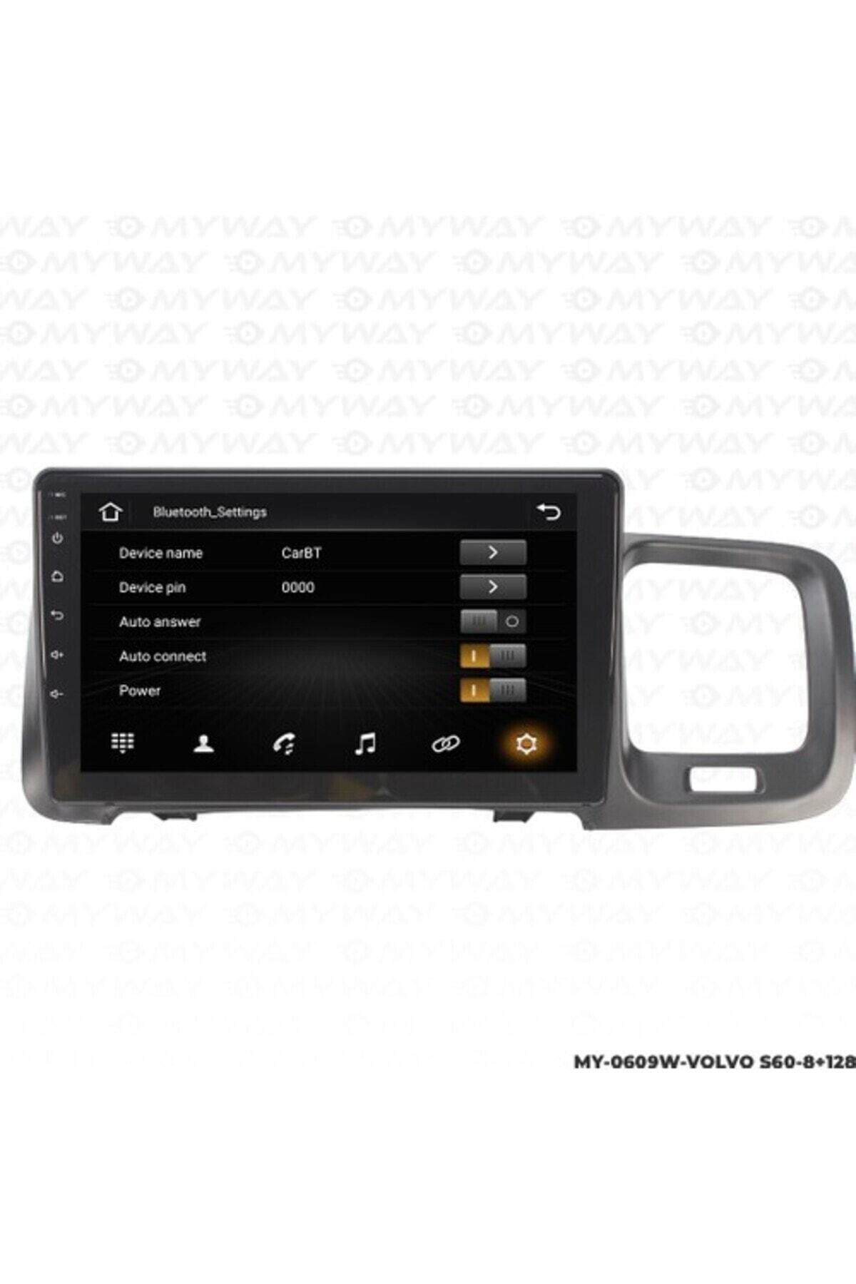 MYWAYY-Myway Volvo S60 Android Multimedia Carplay Navigation Display - 8gb RAM+128 GB HDD - Myway 2