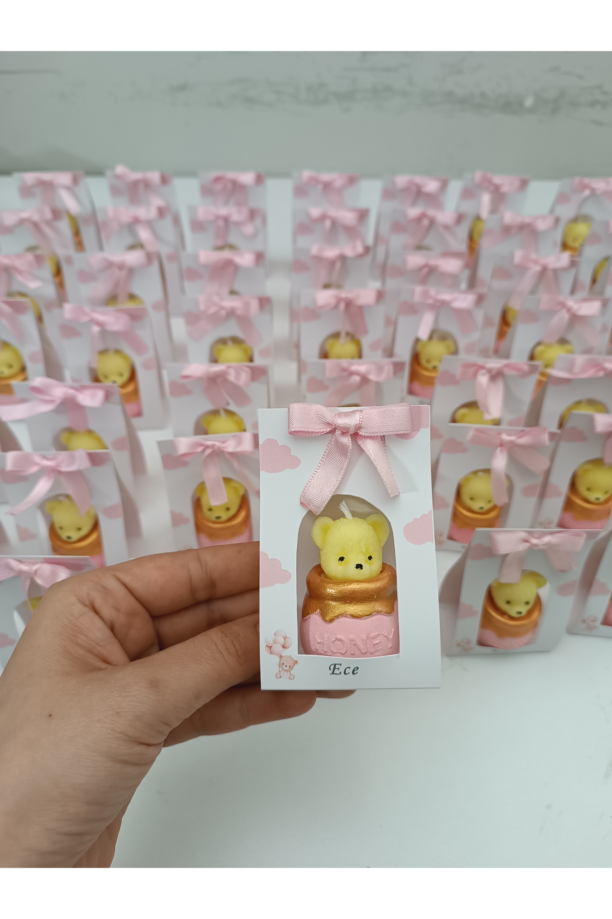 kuponaksesuar Mevlüt Doğum Günü Bebek Mevlidi Hediyeliği Mini Bal Küpü Mum 10 Adet fotoğrafı 6 (önizleme)