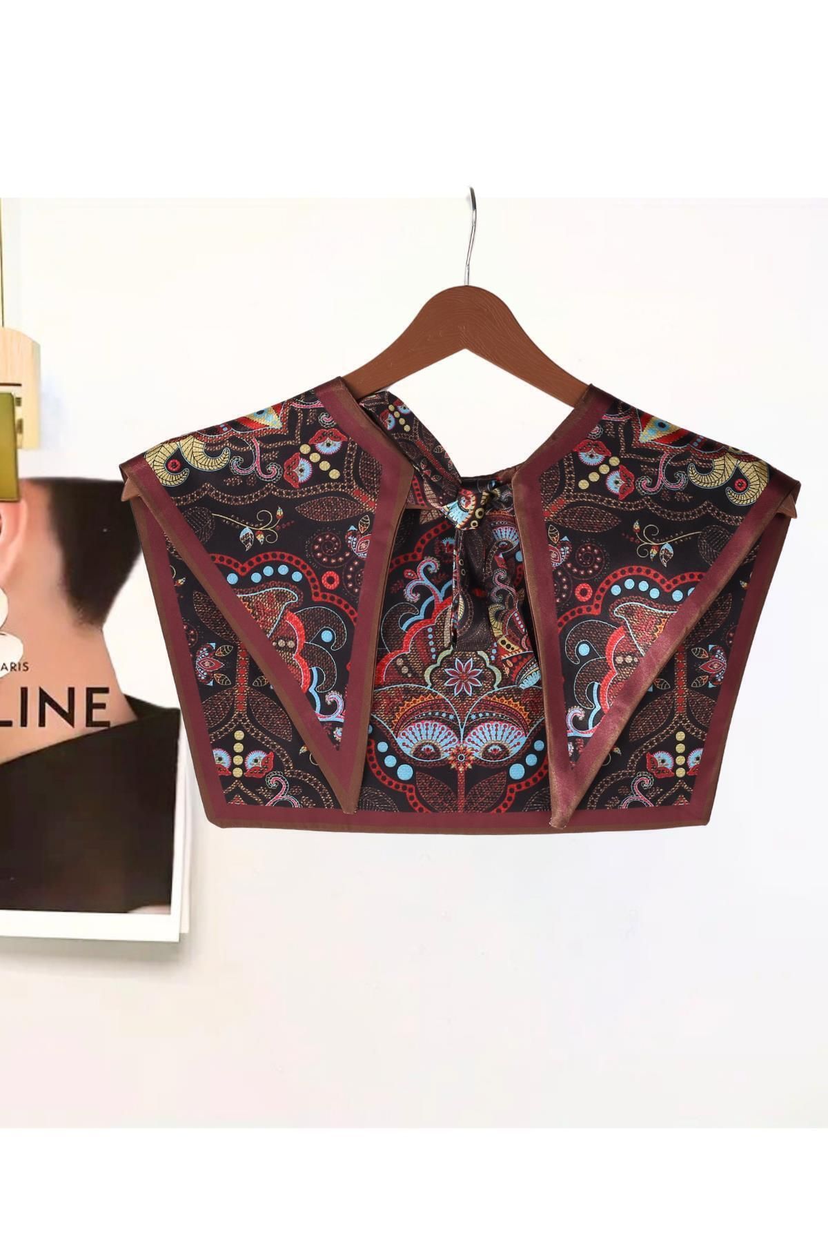 nurfemina Bohem Stil Etnik Desenli Kadın Omuz Şalı