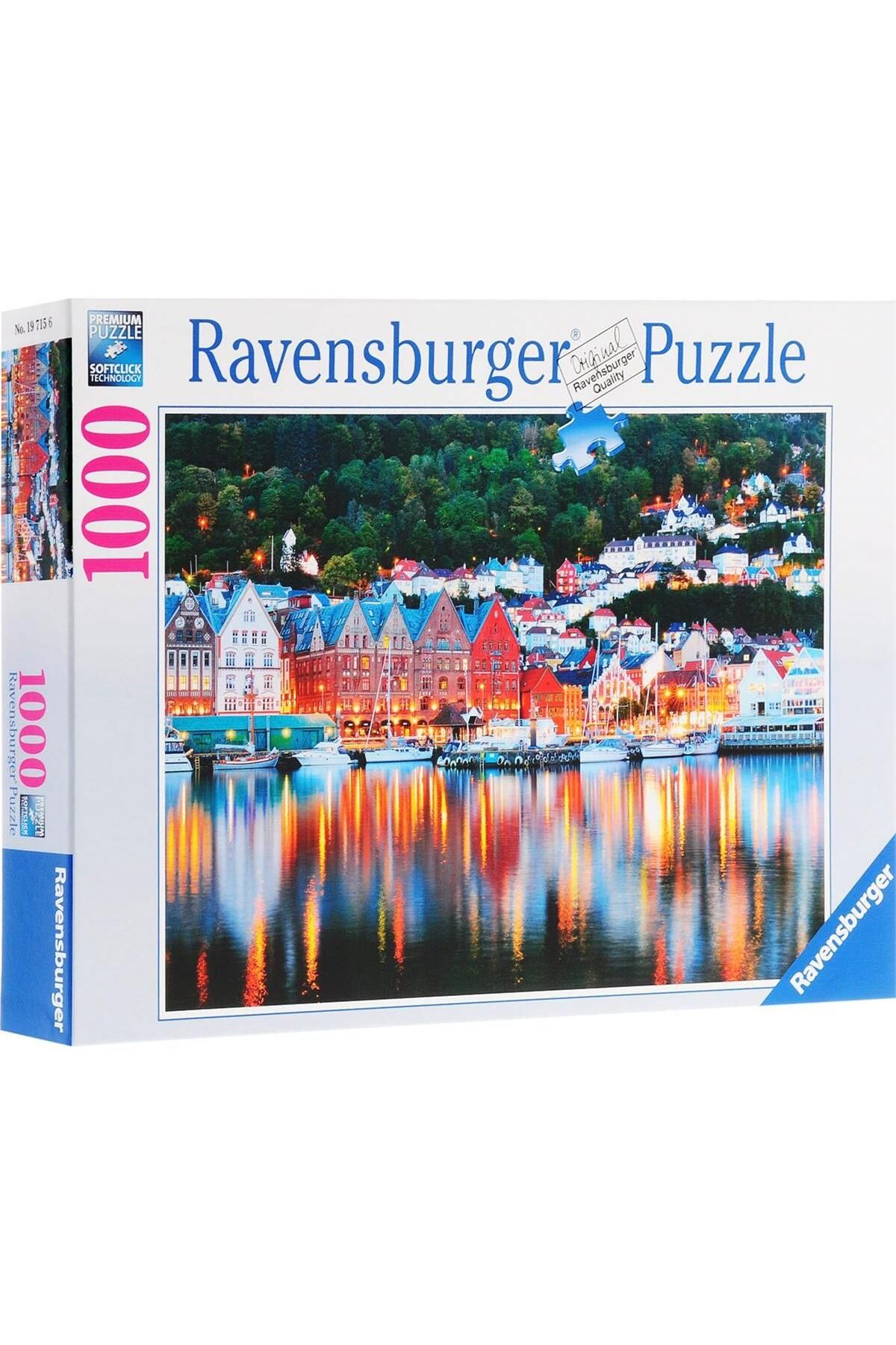 RAVENSBURGER-1000 Piece Puzzle Norway (Bergen) Jigsaw Puzzle Premium Puzzle Series 2