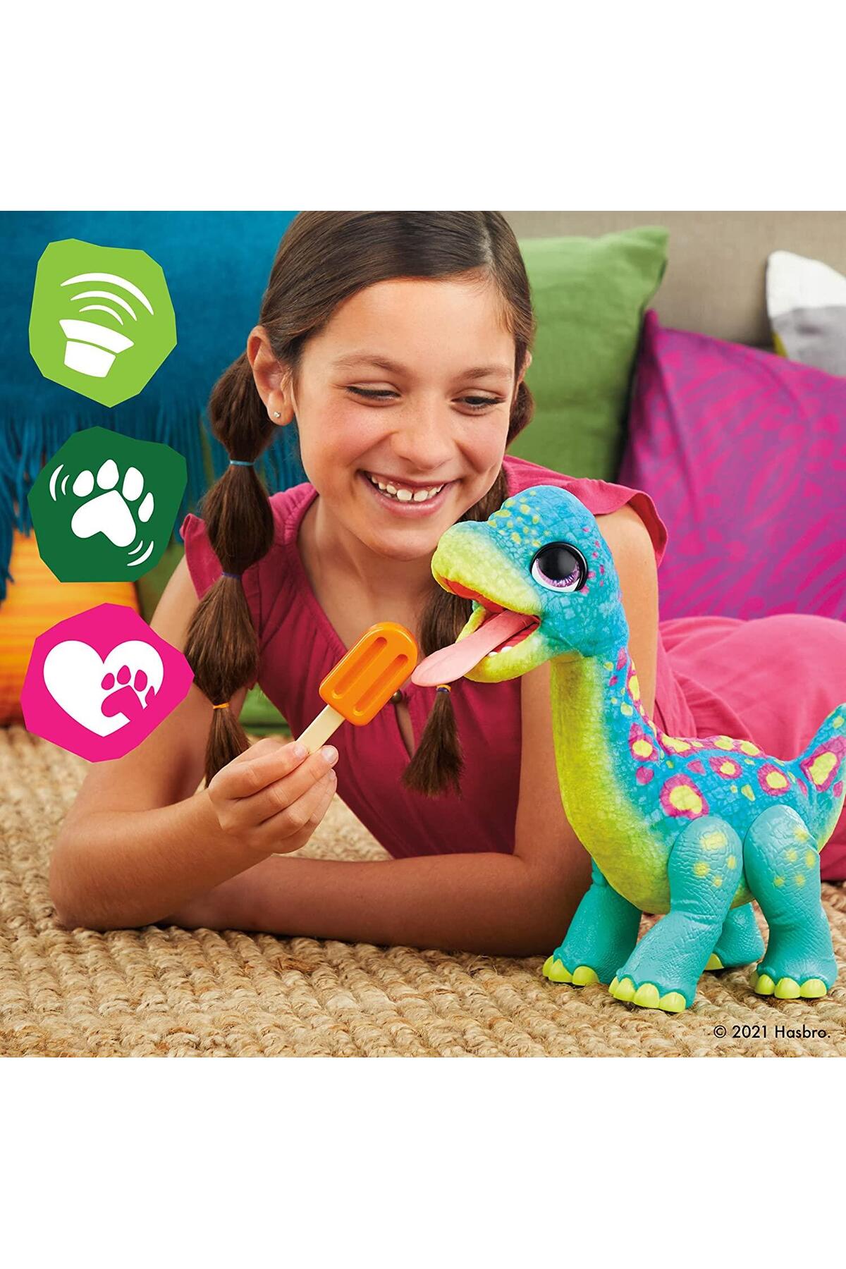 Hasbro Marka: F1739 Furreal - Snackin' Sam The Bronto, Interaktif