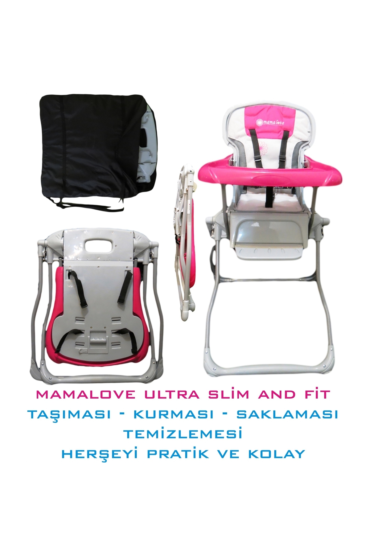 Mamalove Slim & Fit Mama Sandalyesi (Orjinal Taşıma Çantası Hediyeli)
