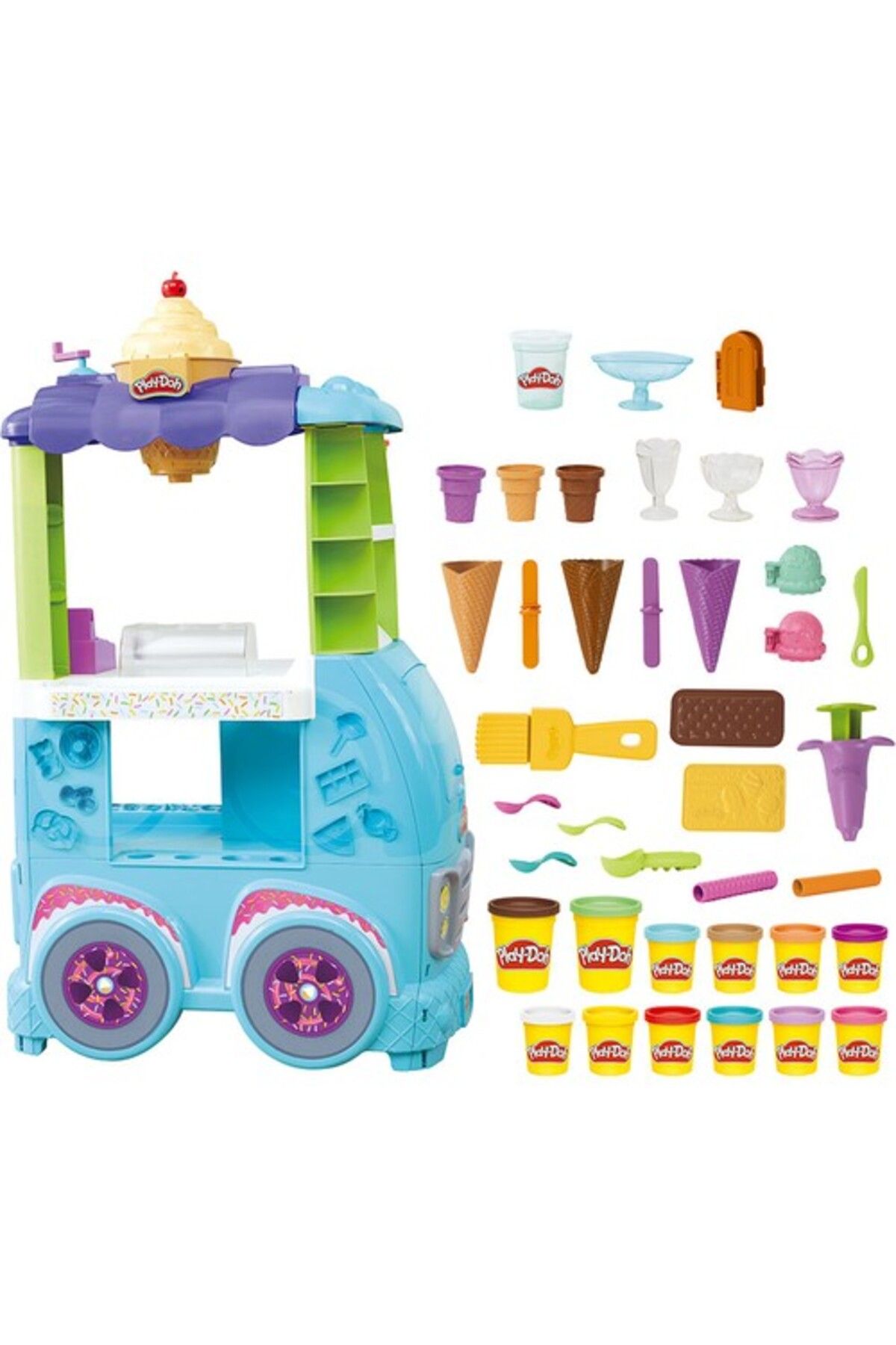 Hasbro Play-doh Dev Dondurma Arabam F1039