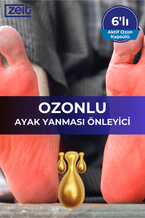 ZEİT OZON Ayak Yanması ve Hassasiyet İçin Ozonlu Doğal Bakım Kapsülü – Konfor...