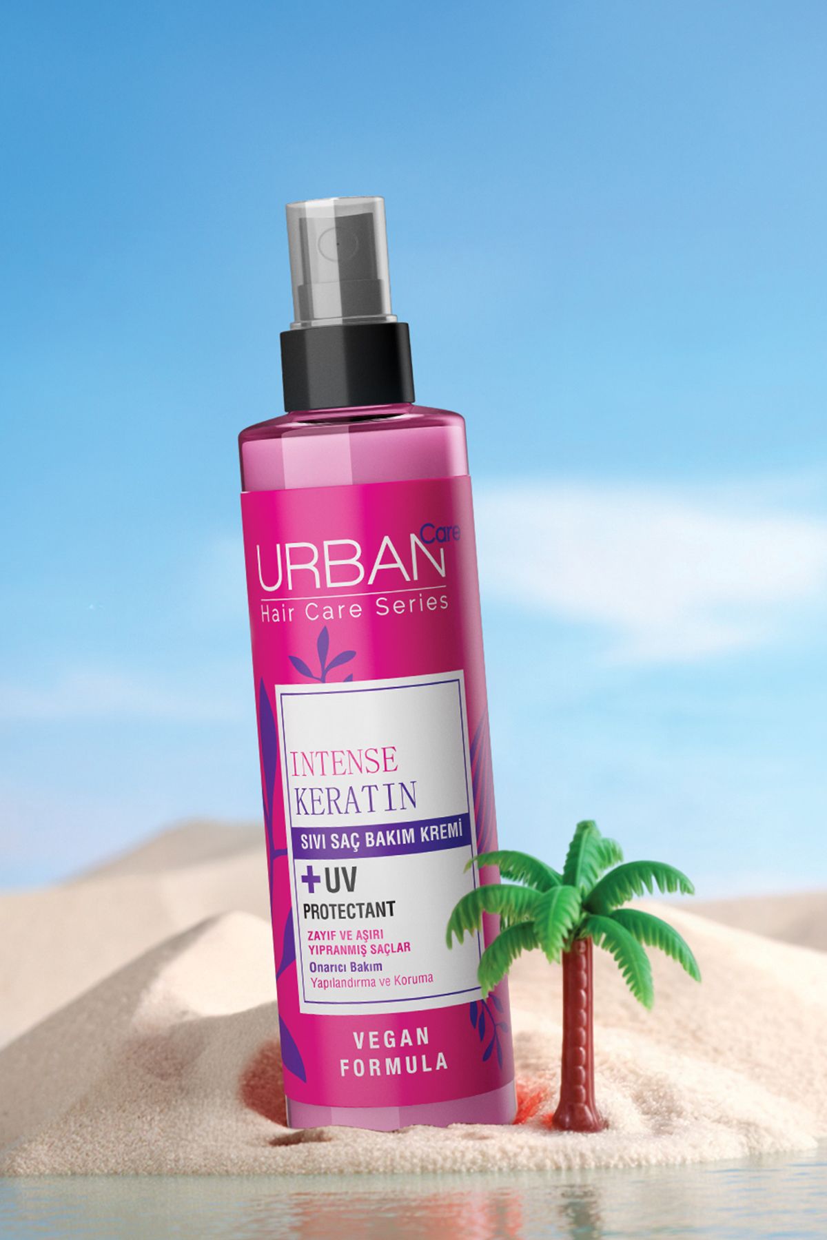 نرم کننده مو زنانه کرم مراقبت از موهای مایع شدید و کراتین ویژه 200ML VEGAN Urban Care