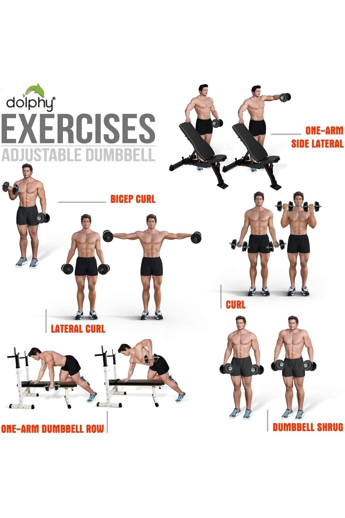 مجموعة اثقال دمبل 20 كيلو قابلة للتعديل من الحديد المصبوب مثالية لكمال الاجسام واللياقة البدنية