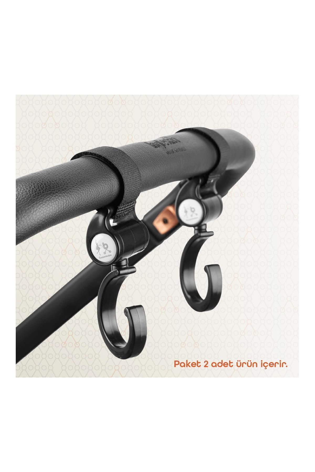 Gezenbebe 360 Dönebilen Bebek Arabası Kancası – Dayanıklı ve Pratik Puset Askı Aparat fotoğrafı 6 (önizleme)