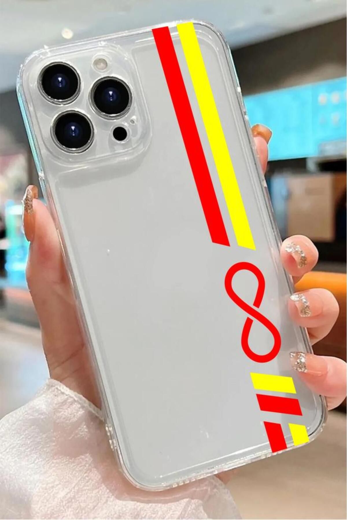 3GEN CASE İphone 14 Pro Uyumlu Sonsuzluk Temalı Şeffaf Silikon Kılıf