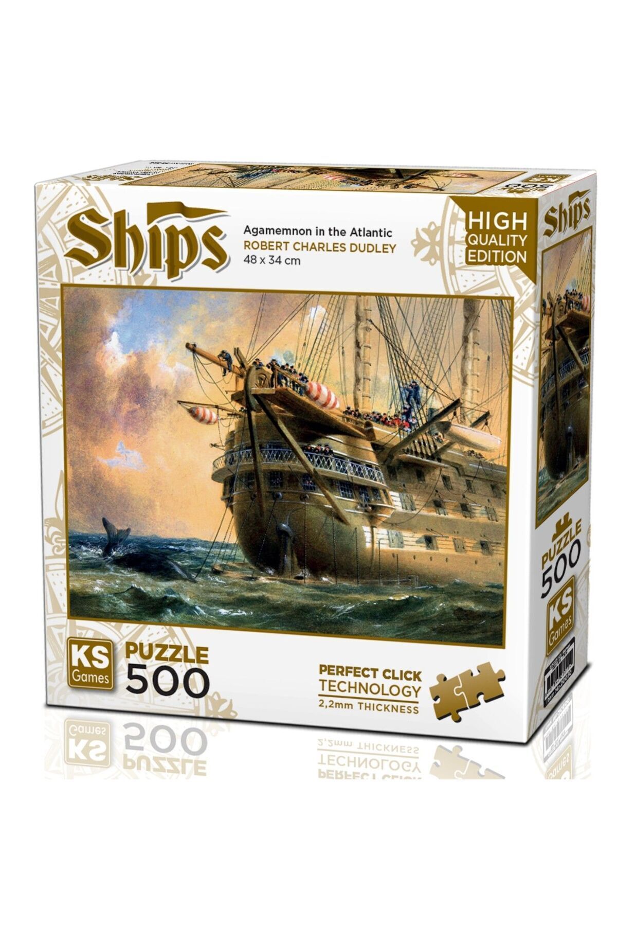Ks Games Hms Agamemnon In Atlantic 500 Parça Puzzle - Fiyatı