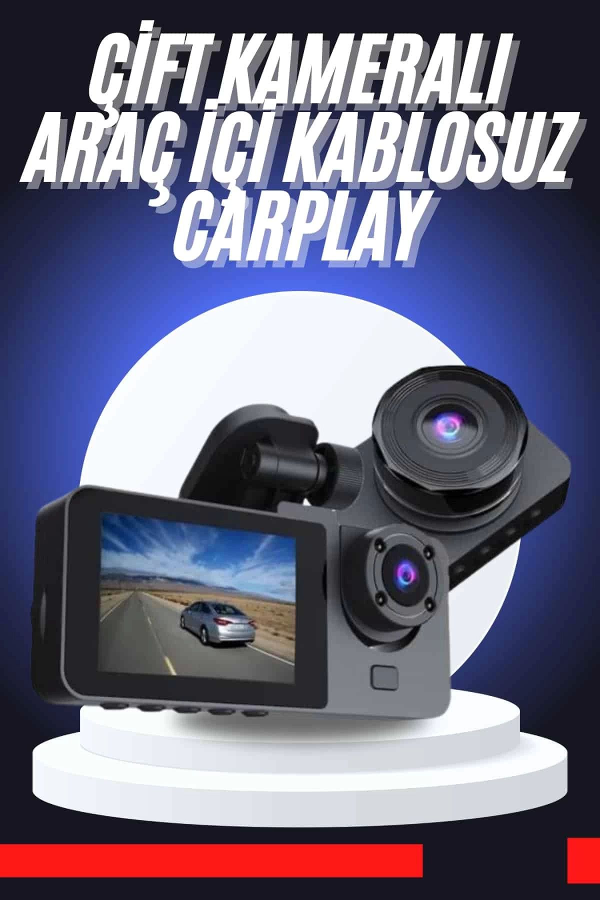 Heez CarPlay Fotoğraf ve Video Kaydedici Araç İçi Kamera Ekranlı
