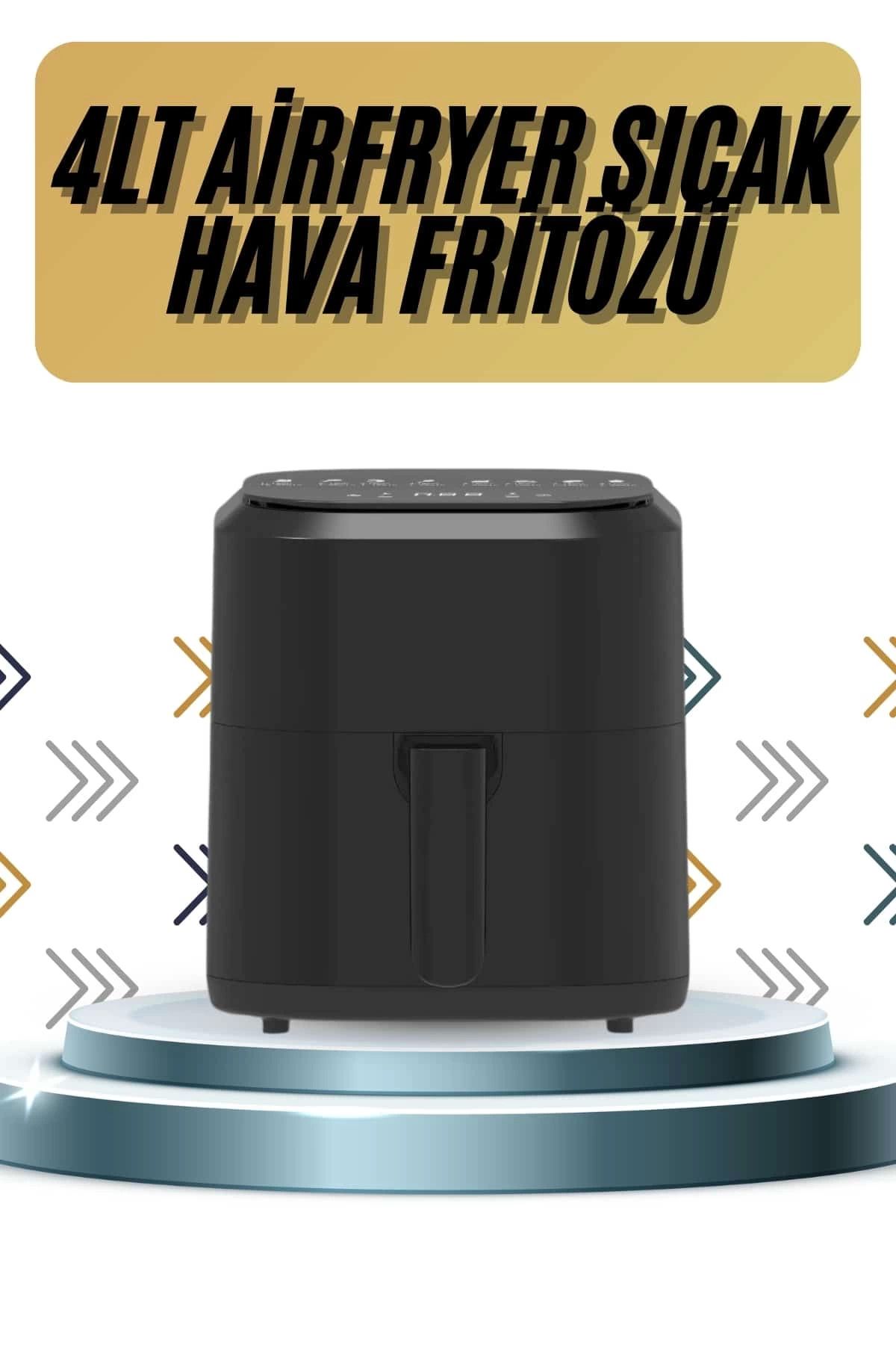 feifei 4L Airfryer Hazneli Hava Fritözü Yağsız Fritöz Taşınabilir Fırın İşlevi Gören Pratik