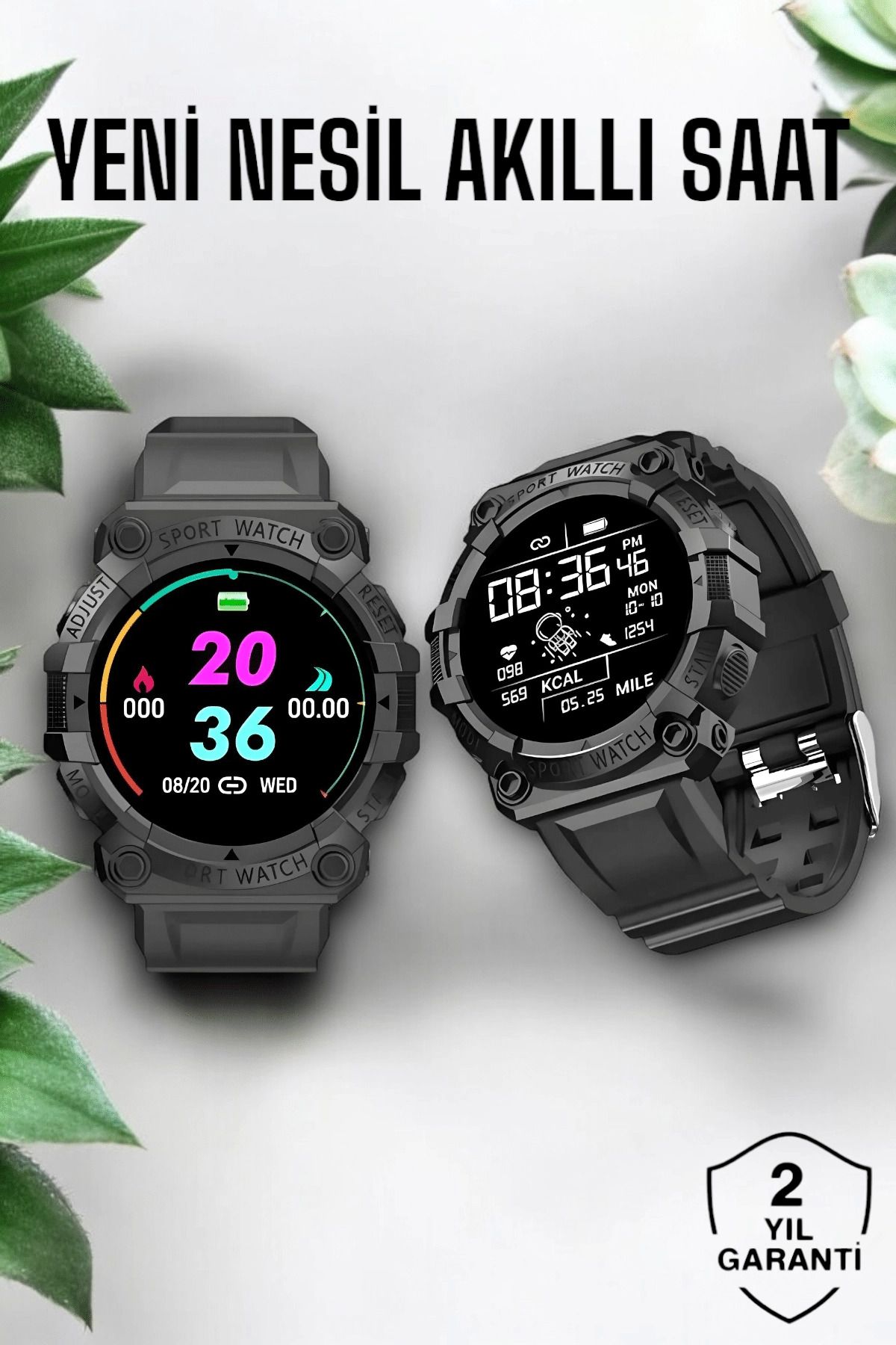 MELFSHOP Bluetooth 5.0 Destekli Çok Fonksiyonlu Yeni Nesil Akıllı Saat