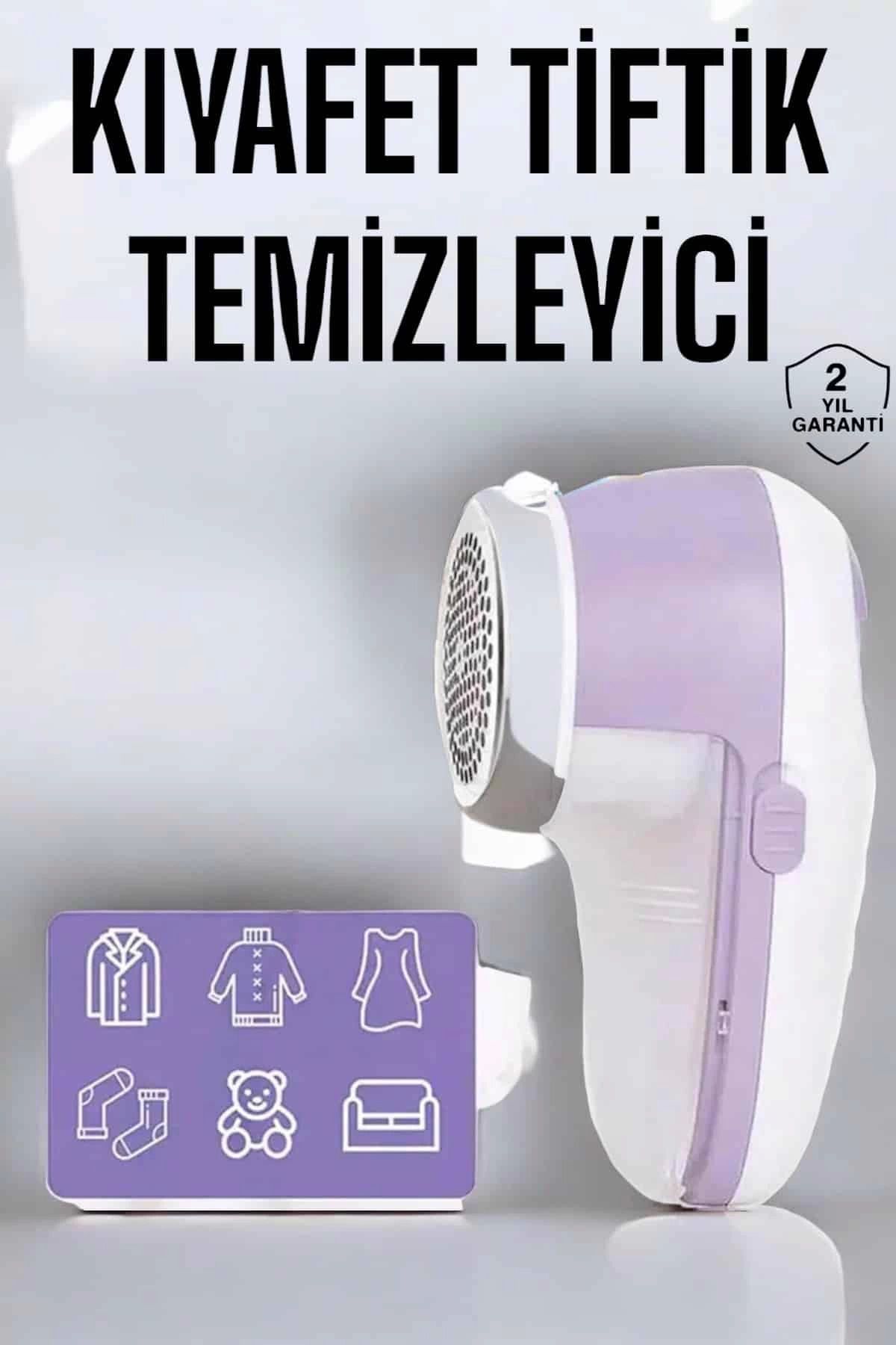 ÖYKÜ VE YİĞİT Tiftik Temizleyici Hazneli Şarjlı Manuel Kolay Kullanım