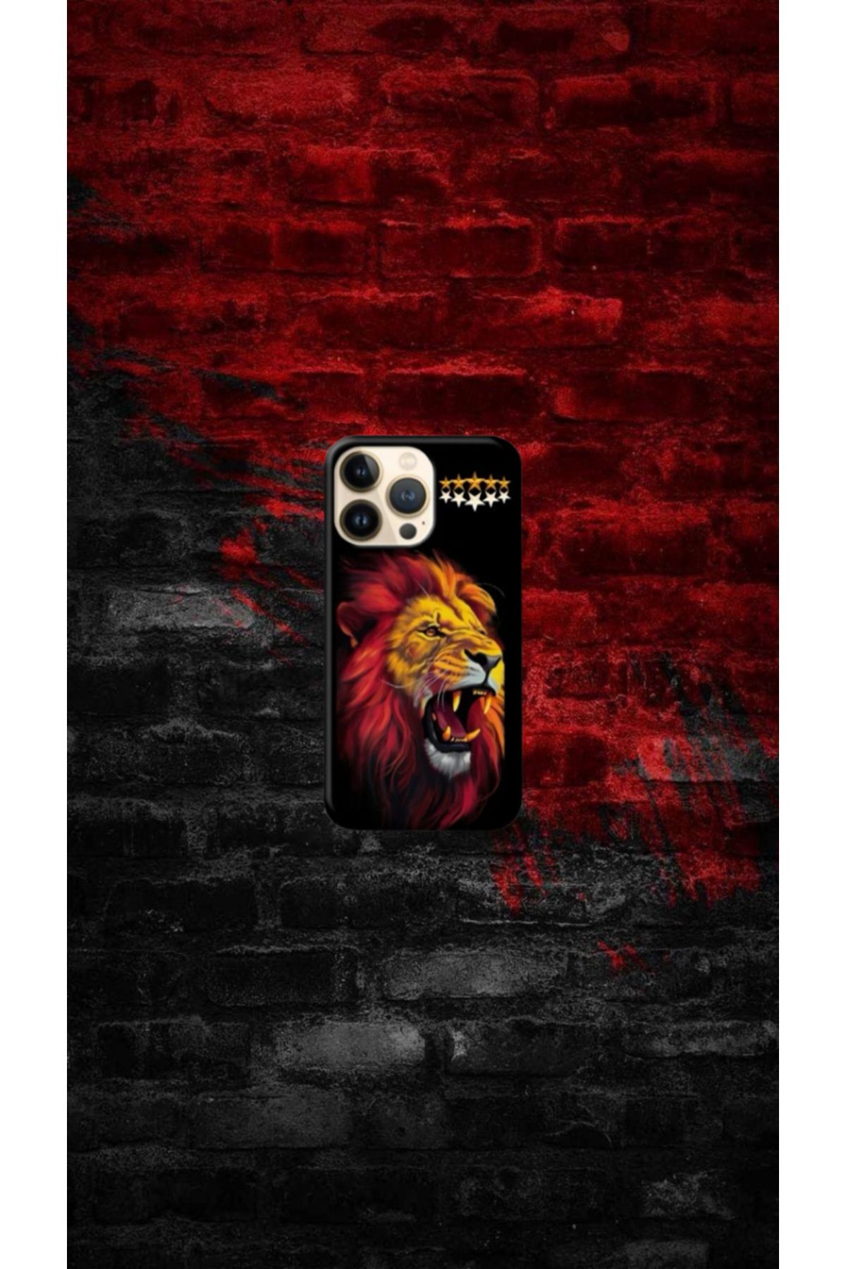 cover shopp Aslan Desenli Kılıf Tasarımı-2 IP 15 Pro