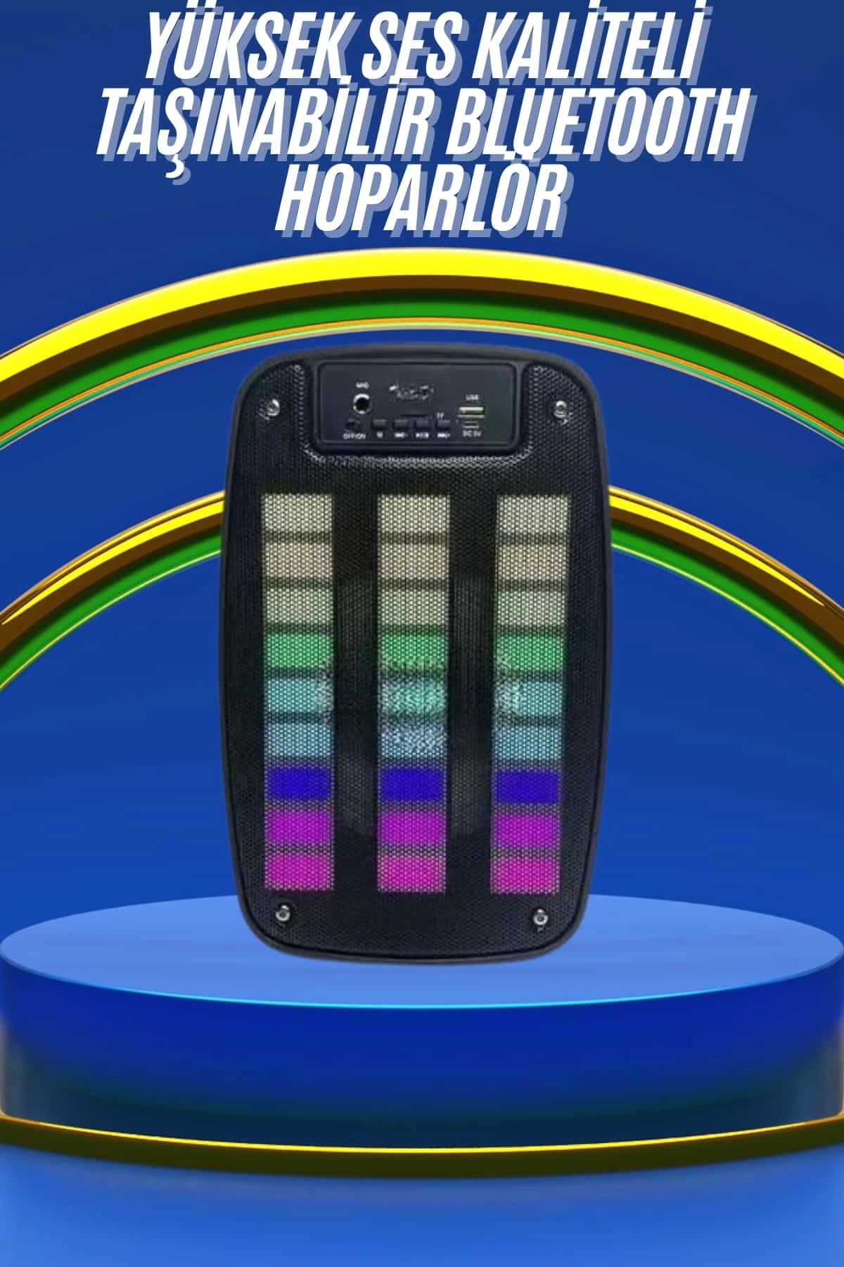 hayalimsah Kablosuz Hoparlör İOS ve Android Uyumlu Şarjlı SD Kart Girişli Bluetooth Hoparlör