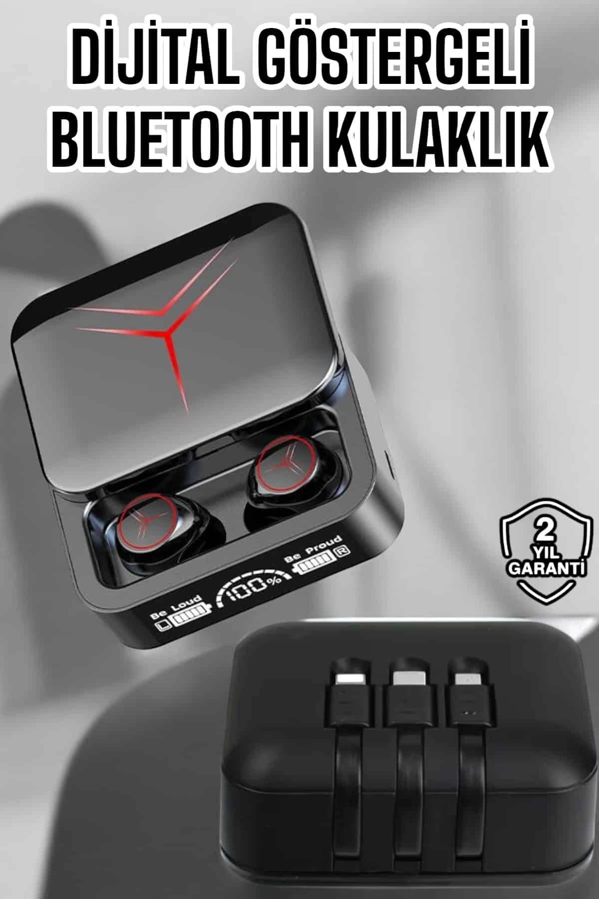 MELFSHOP Bluetooth Kulaklık Bluetooth Bağlantılı Powerbankli Yeni Nesil Kulaklık