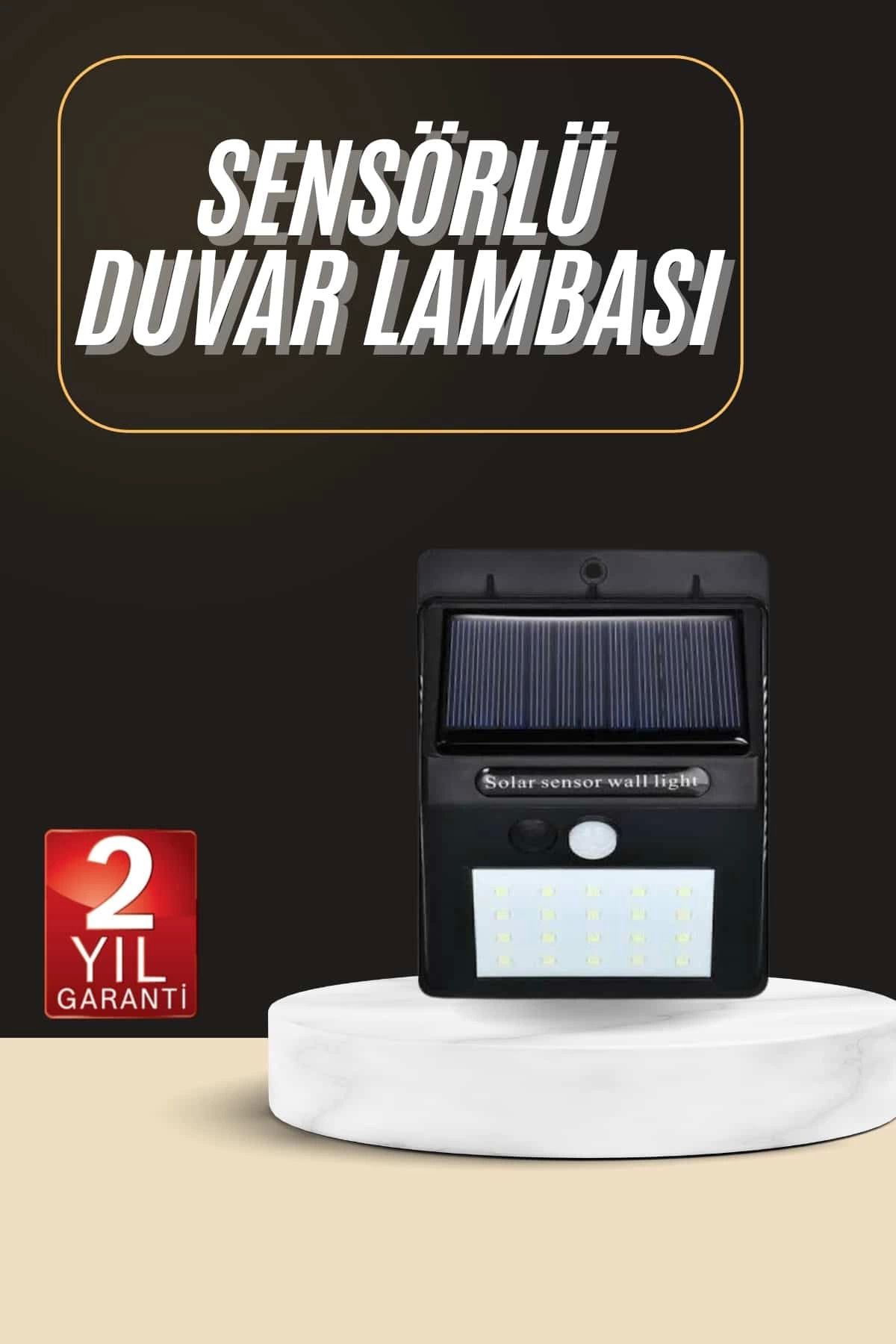 Heez Solar Dekoratif Lambası Sensörlü Led Işık Bahçe Aydınlatma