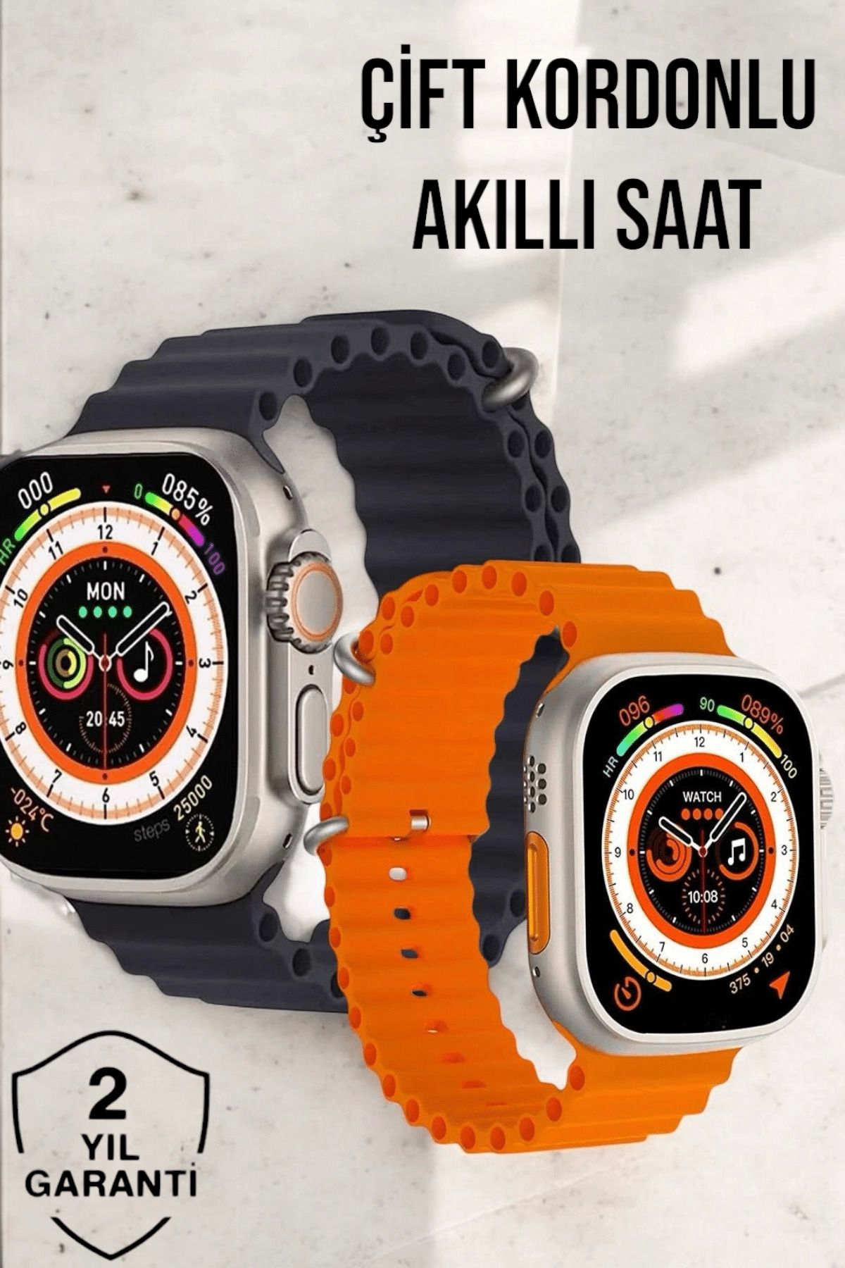 MELFSHOP Bluetooth Bağlantılı Nabız, Kan Basıncı, Oksijen Ölçer Akıllı Saat