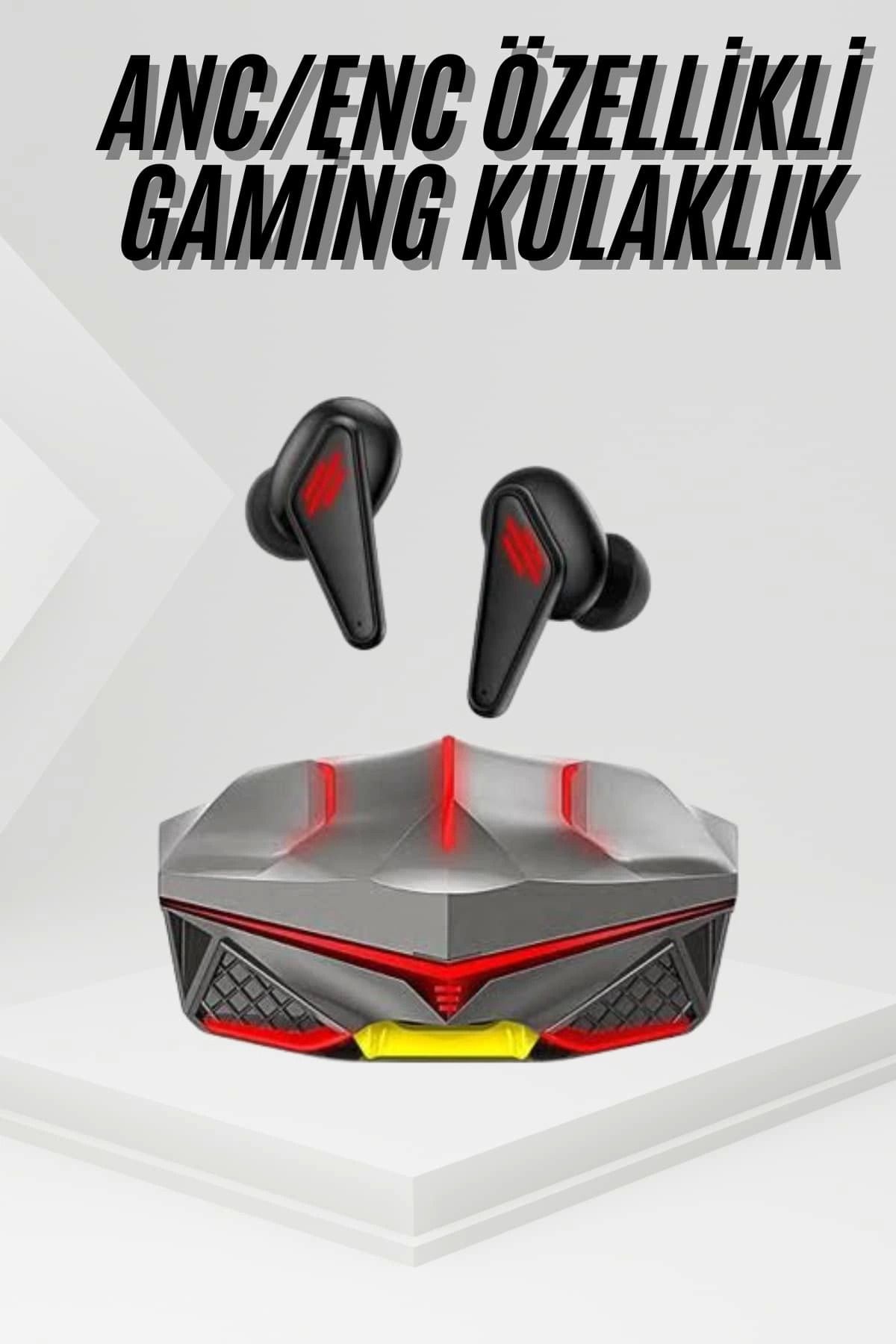 ÖYKÜ VE YİĞİT Profesyonel TWS Işıklı Kablosuz Bluetooth Kulaklık Oyuncu Kulaklığı