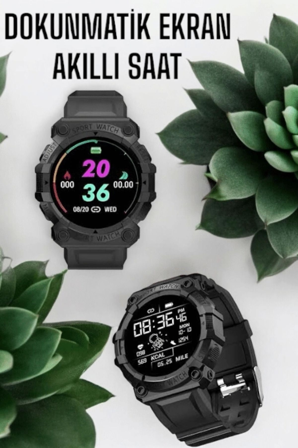MELFSHOP Unisex Tasarımıyla Klasik ve Spor Kombinlere Uygun Akıllı Saat