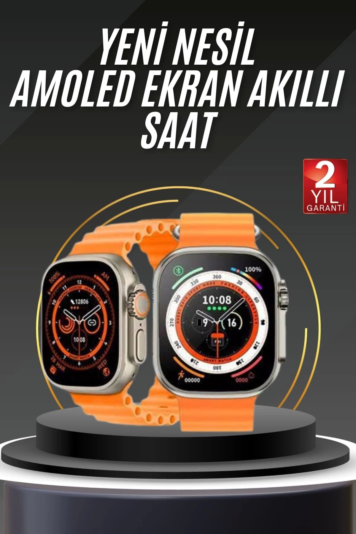 MELFSHOP Akıllı Saat Android ve İOS Uyumlu 49 MM NFC Özelliği GPS Takibi
