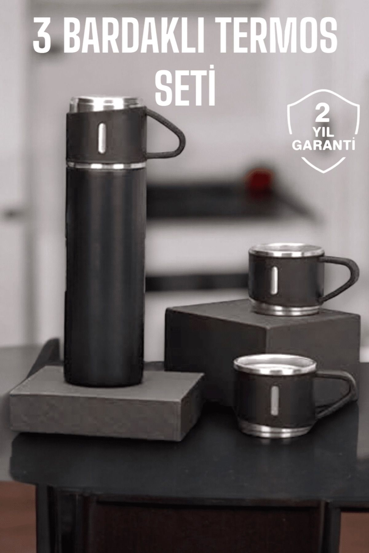 gizmurstore 500 ml Kapasiteli Taşınabilir Basınçlı Termos Seti Günlük Kullanım için İdeal