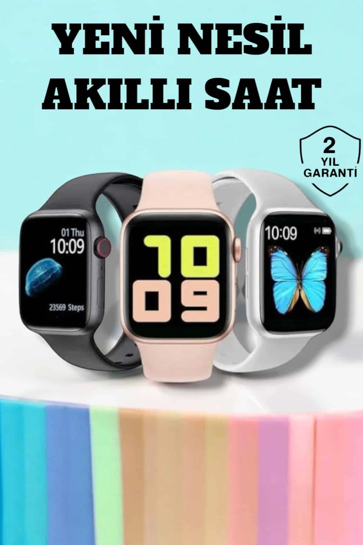MELFSHOP Akıllı Saat Arama Cevaplayan Dokunmatik Ekran Bleutooth Bağlantılı