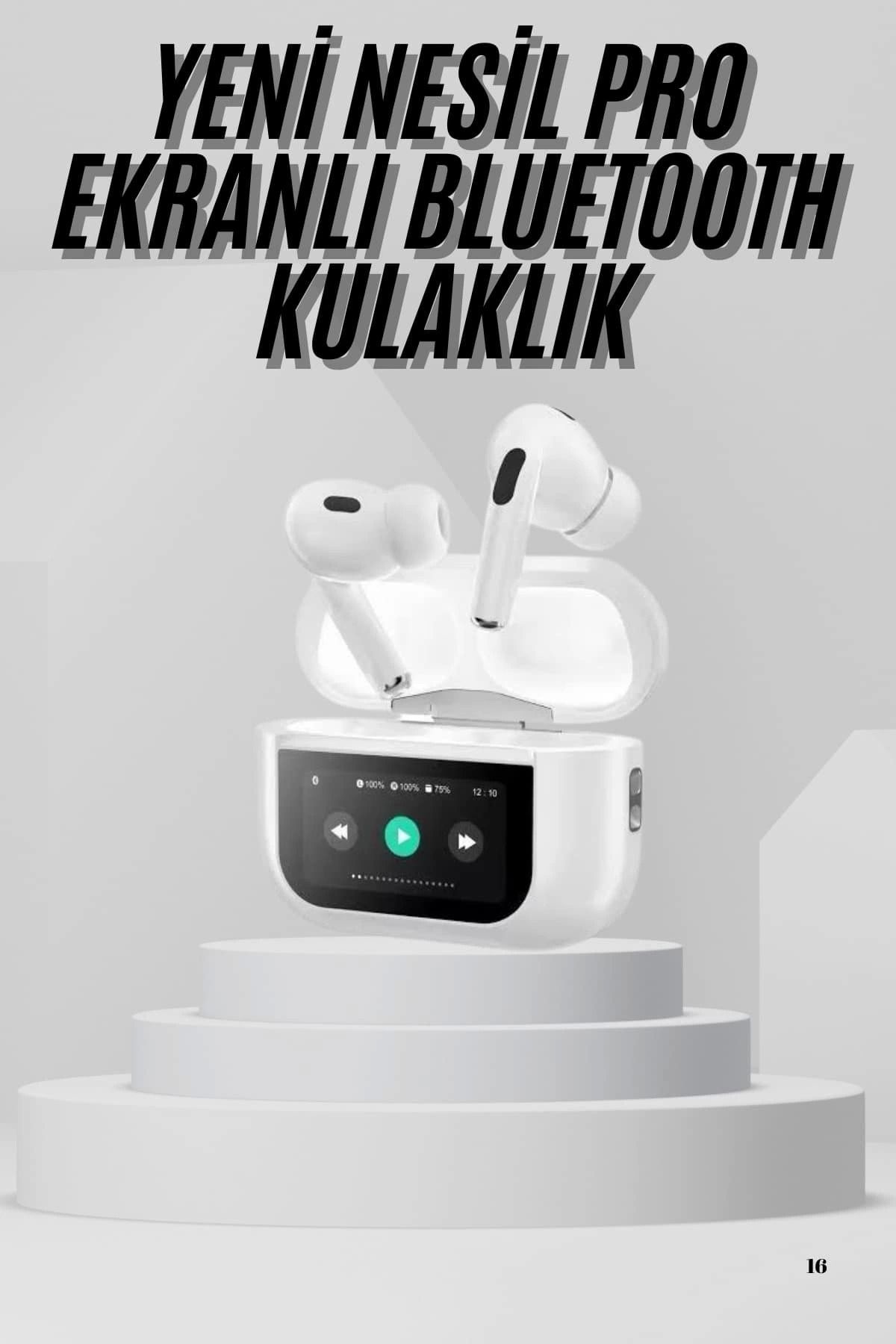 Heez Dokunmatik Ekranlı Air Pro 2 ANC Kulaklık Kablosuz Çok Fonksiyonlu