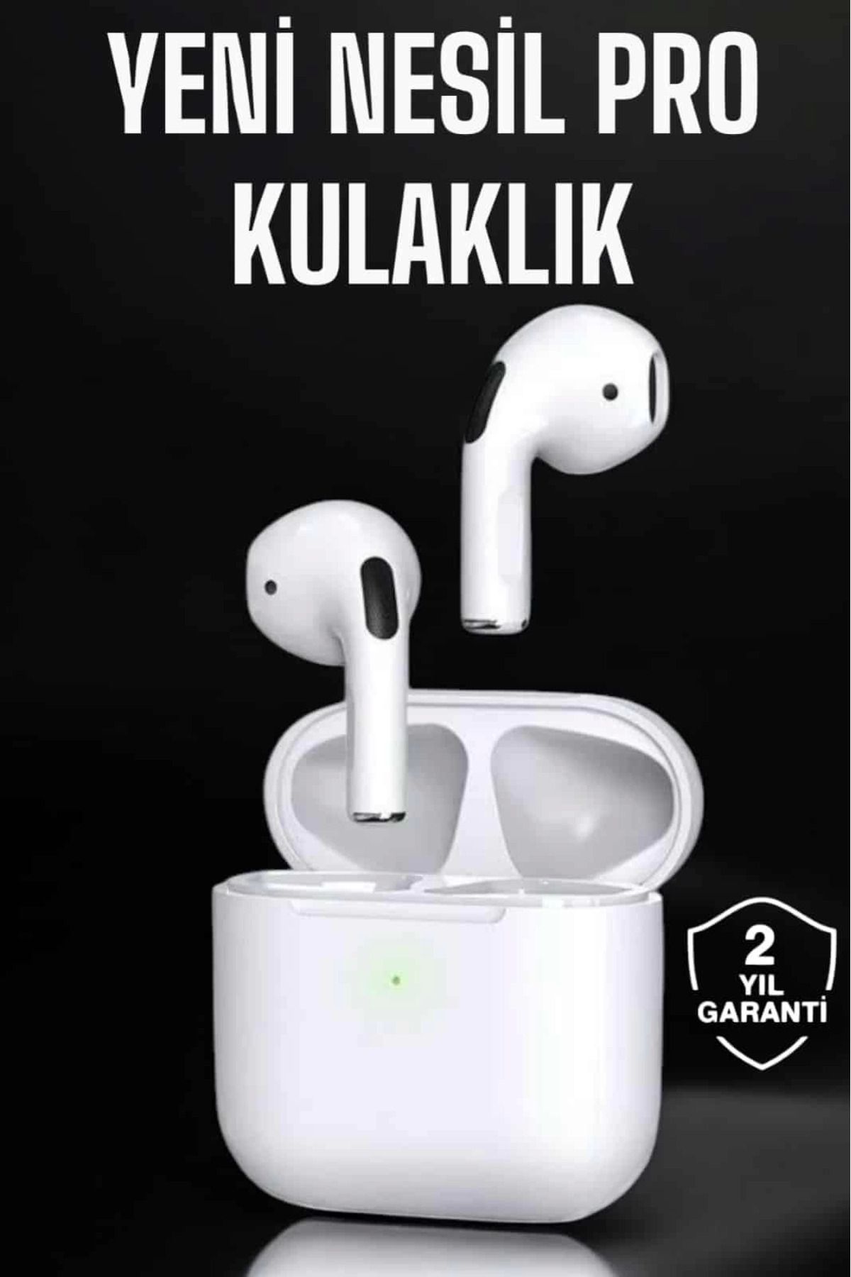 MELFSHOP Beyaz Yeni Nesil Pro Bluetooth Kulaklık Yüksek Ses Kaliteli ANC Özelliği