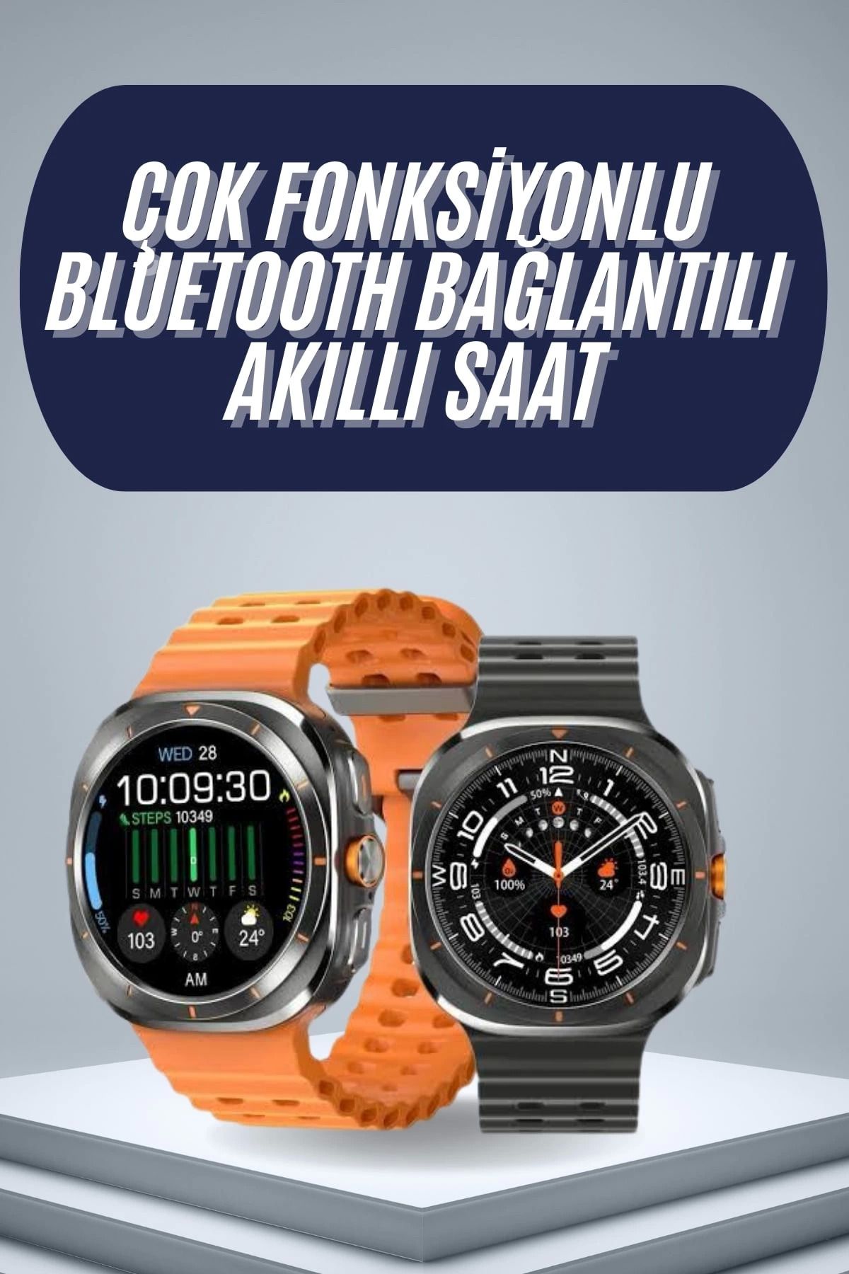 MELFSHOP 2025 Model Gelişmiş Özellikli Nabız Sensörlü Spor Takibi Yapabilen Titreşimli Saat