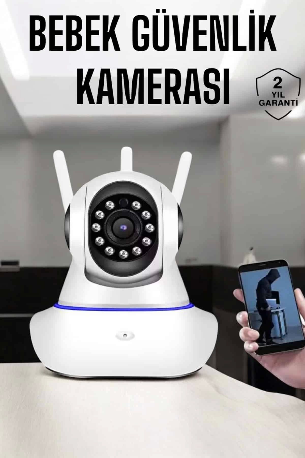 Heez Wifi Kamera Ev Kamerası Gece Görüşlü Kablosuz Bebek Izleme Kamerası