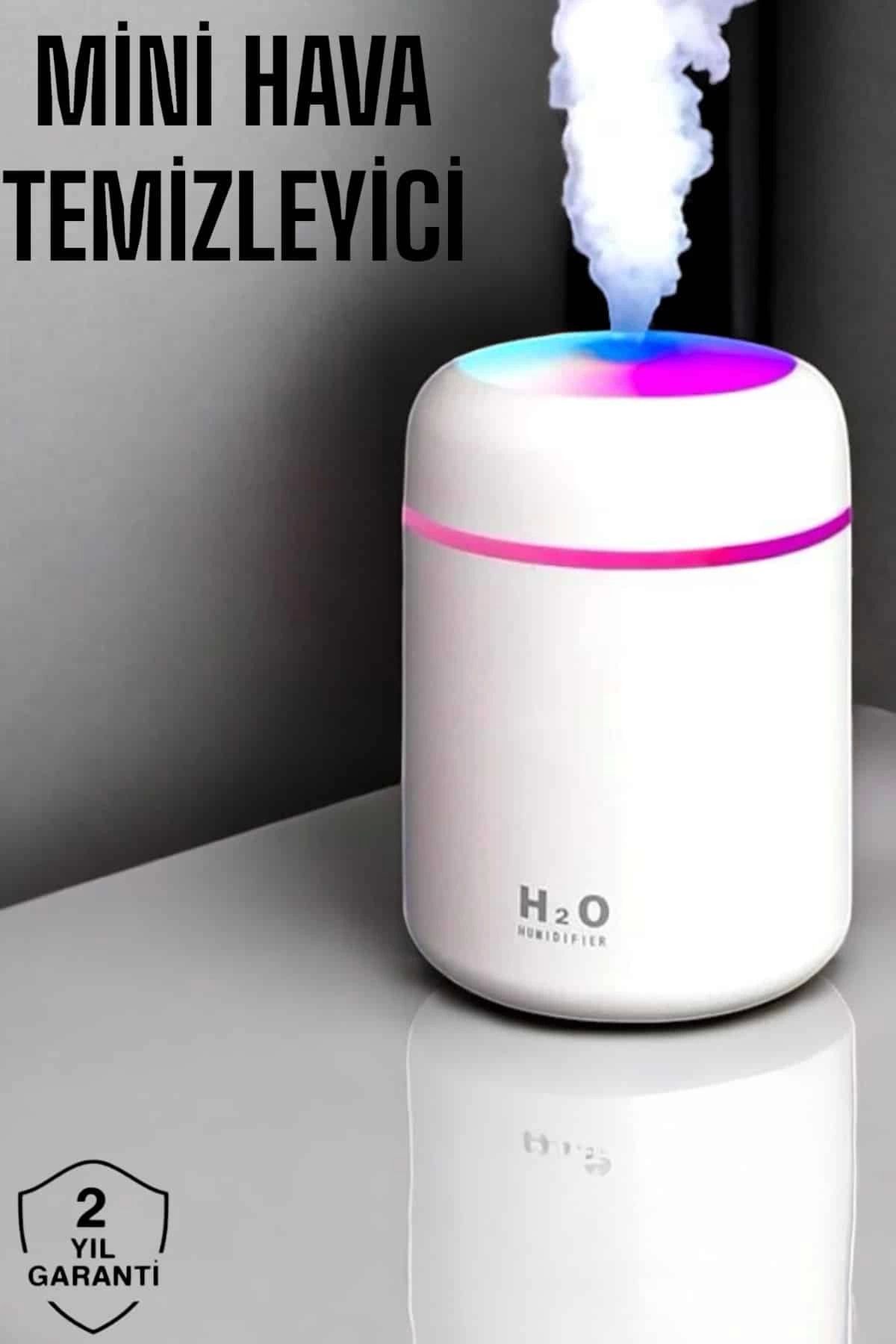 DENİZBİLİŞİM Hava Nemlendirici Ultrasonik Mini Hava Temizleyici Aromaterapi