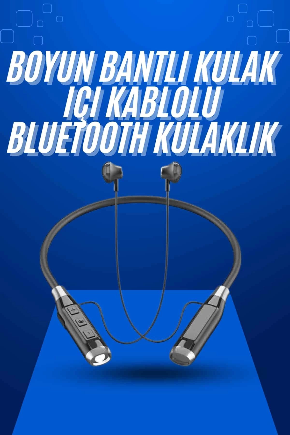 MELFSHOP Boyun Bantlı SD Kart Girişli Yüksek Perfomanslı Bluetooth Kulaklık