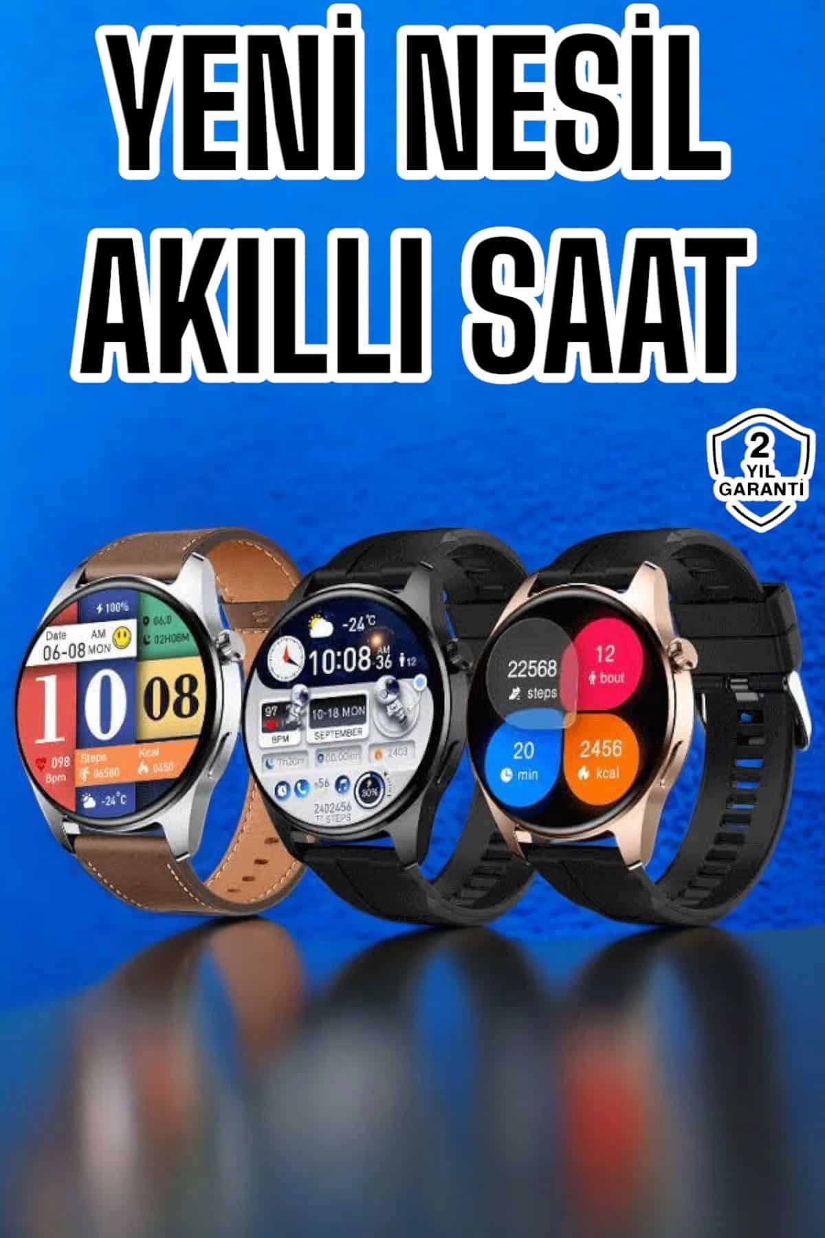 MELFSHOP Akıllı Saat Çok Fonksiyonlu Yeni Nesil Bluetooth Bağlantılı Sesli Görüşme